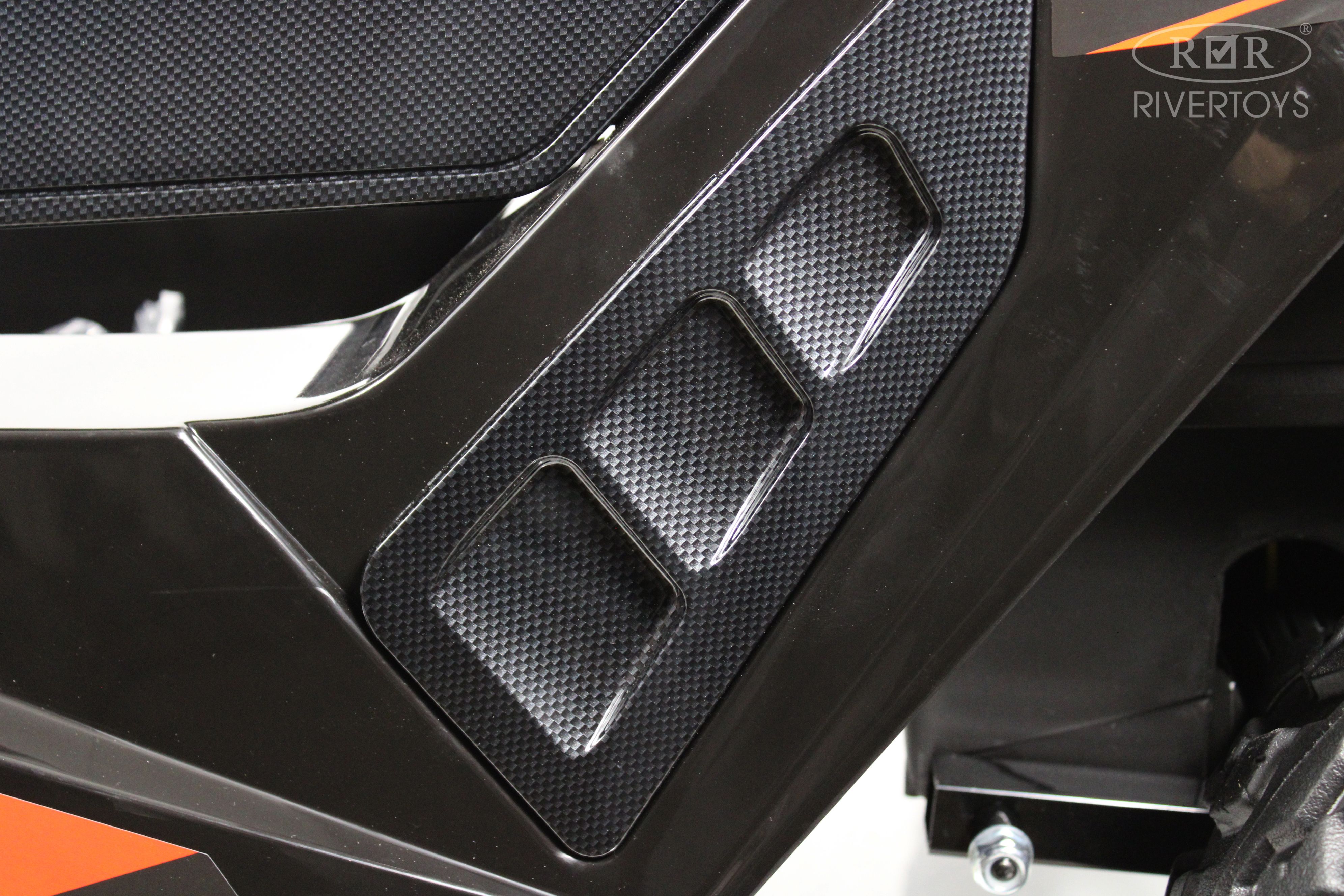 Электромобиль RIVERTOYS A707AA-LUX-NEW-BLACK-CARBON С пультом ДУ - фото 15