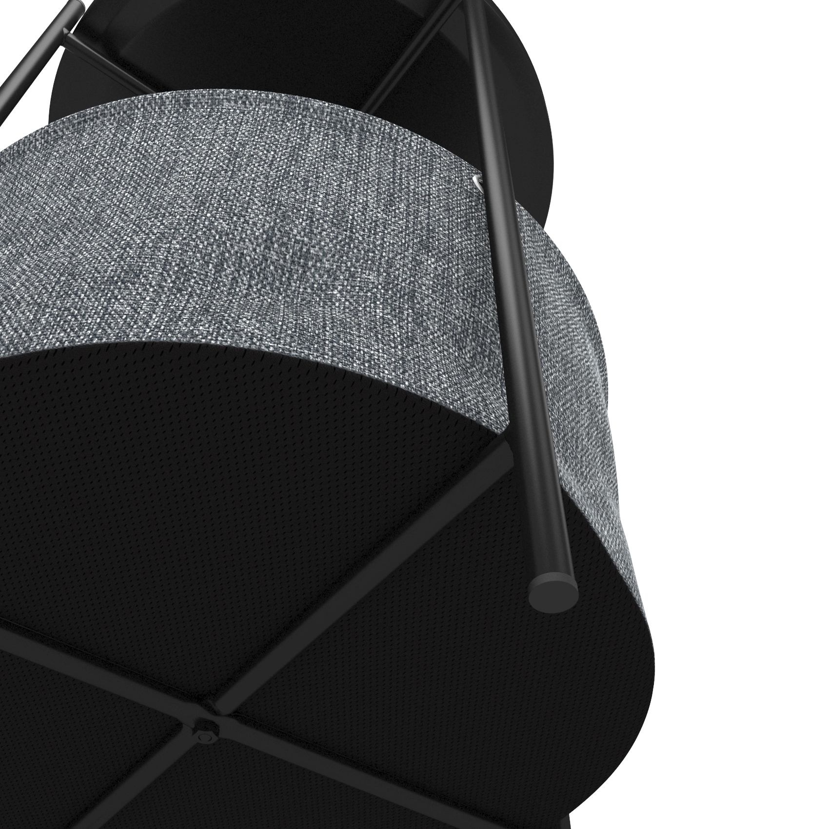 Стол журнальный LAVARIS Берген рогожка 82/39/ черный муар - фото 4