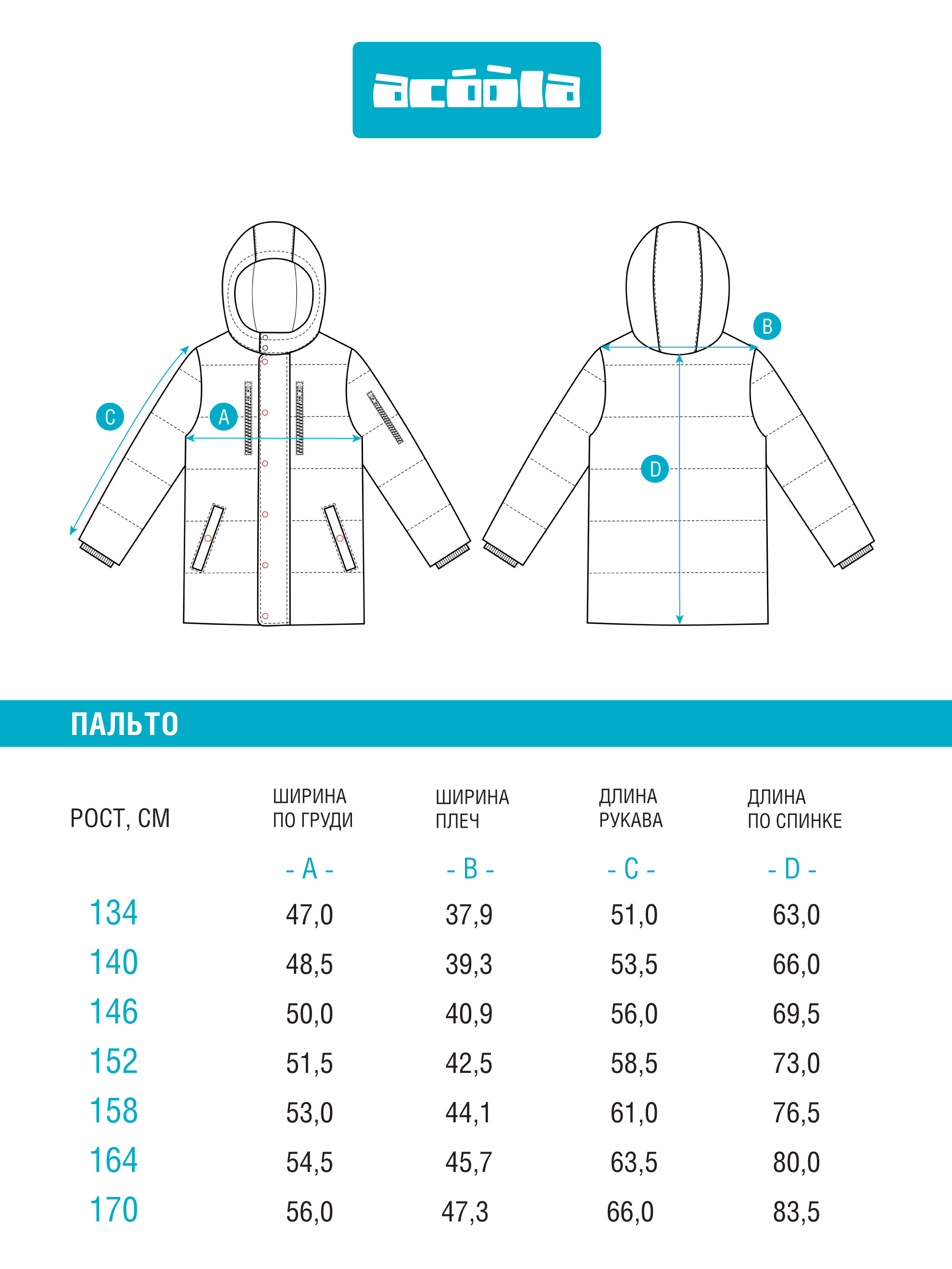 Пальто Acoola 20110610003_0073540 - фото 8