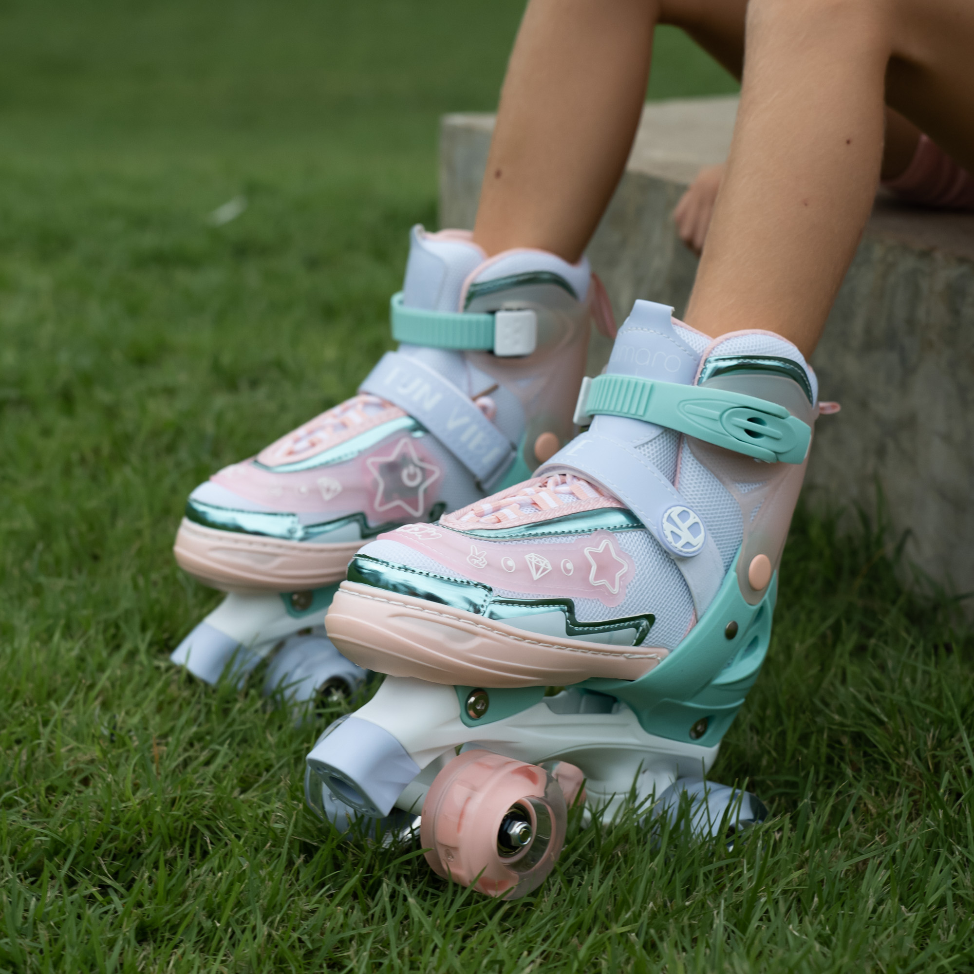 Роликовые коньки Amarobaby M 30-33 - фото 13