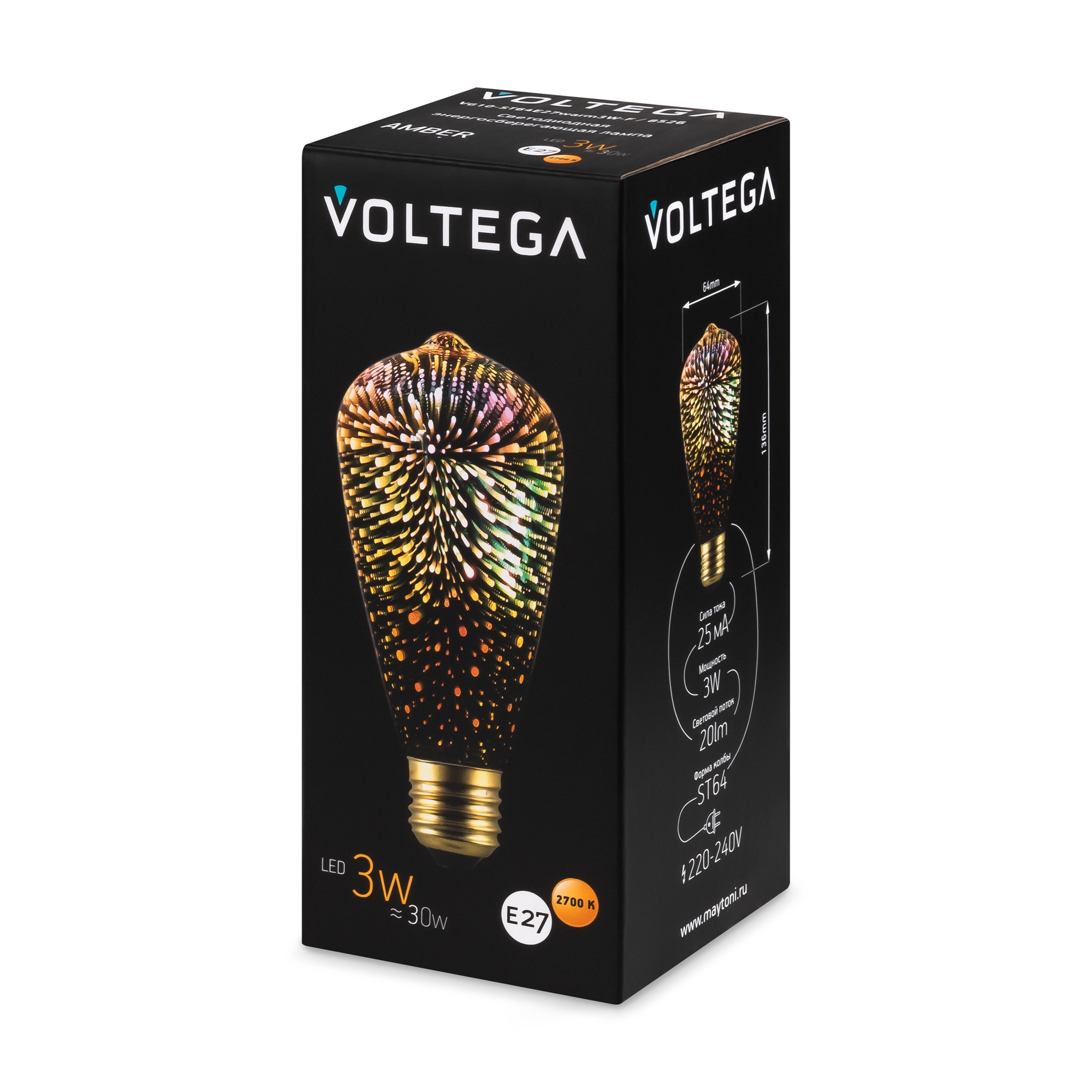 Лампочка декоративная VOLTEGA 8526 - фото 6