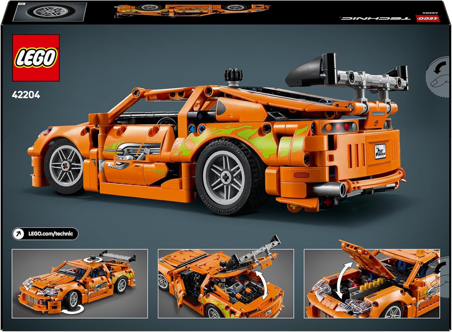 Конструктор LEGO Technic Форсаж Toyota Supra MK4 блочный - фото 8