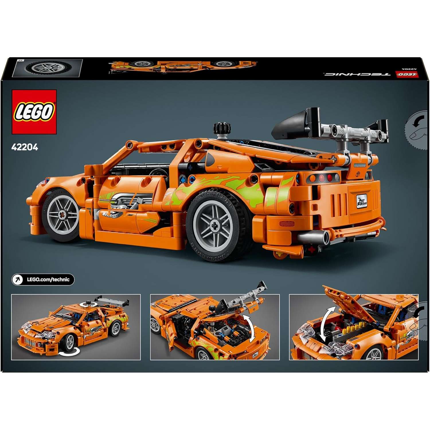 Конструктор LEGO Technic Форсаж Toyota Supra MK4 810 дет. - фото 8