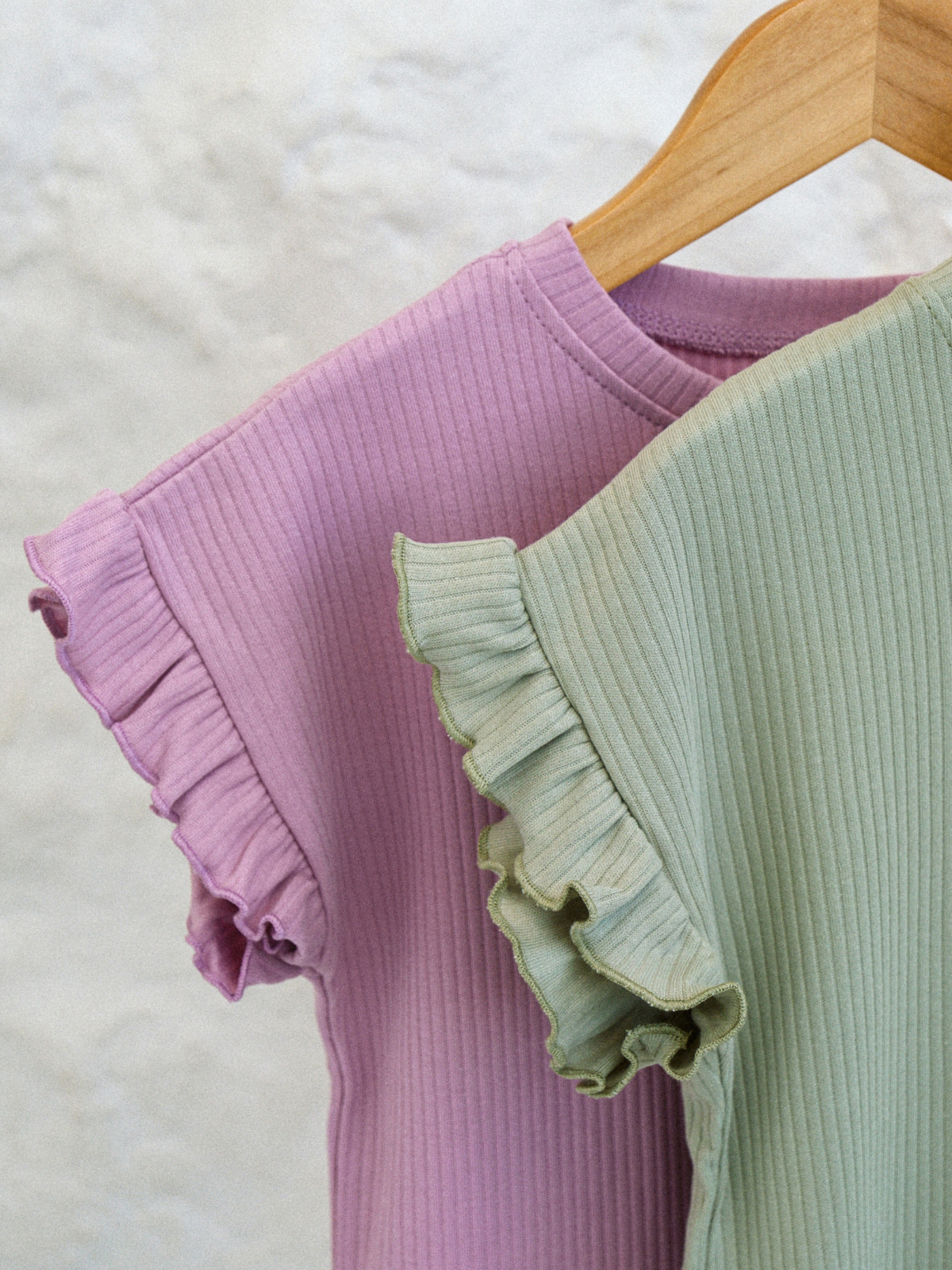 Футболка 2 шт Jelly Whale S25T05-2-FlwSage-Mauve - фото 3