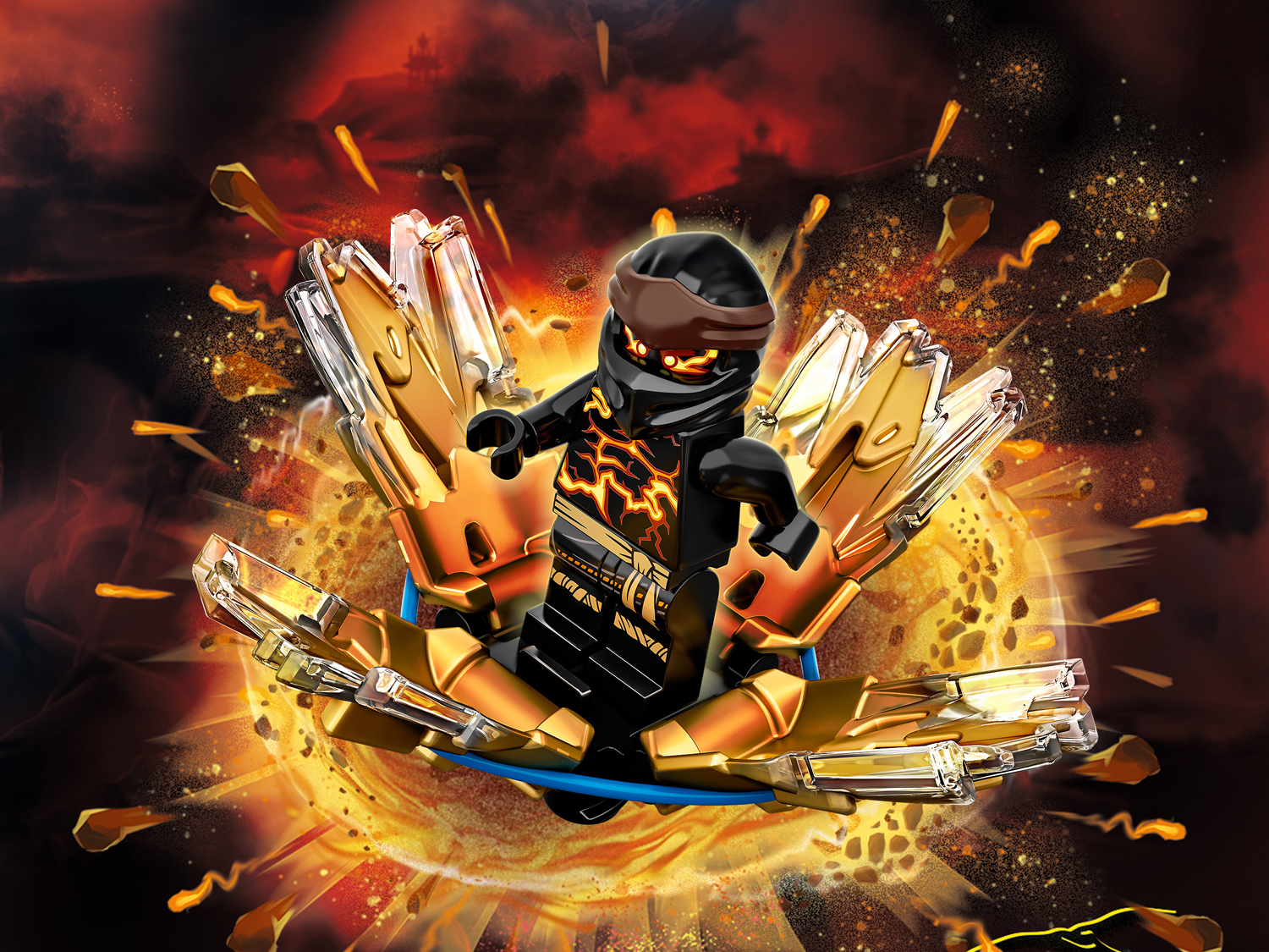 Конструктор LEGO NINJAGO Шквал кружитцу Коул - фото 12