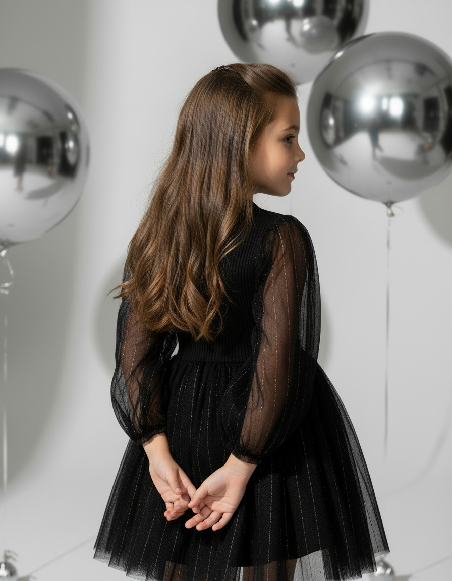 Платье Artcher kids Dress001black - фото 8