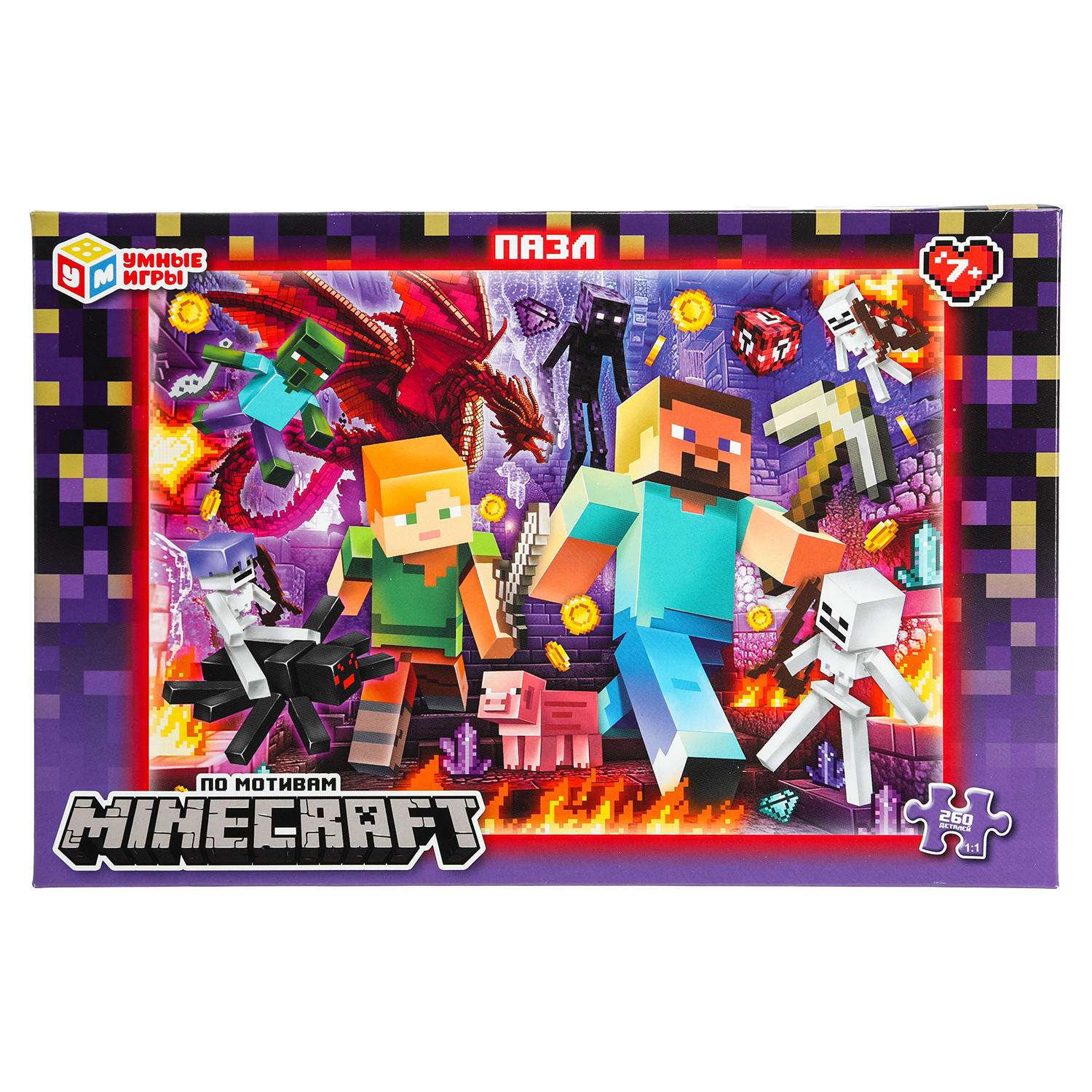 Пазл Умные игры По мотивам Майнкрафт классический - фото 1