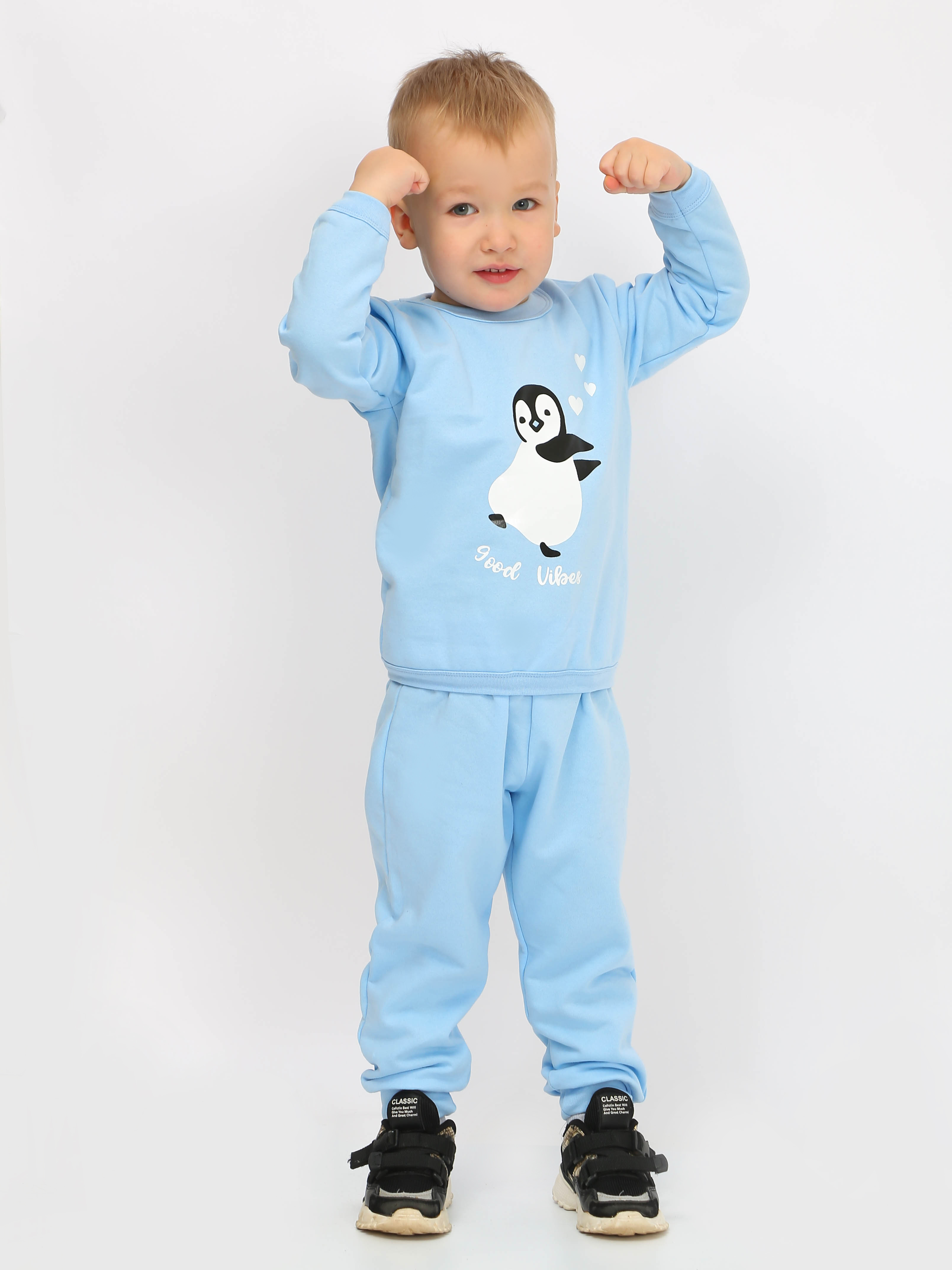 Костюм спортивный Зайчик Рося 53702мПингвинГолубой - фото 6