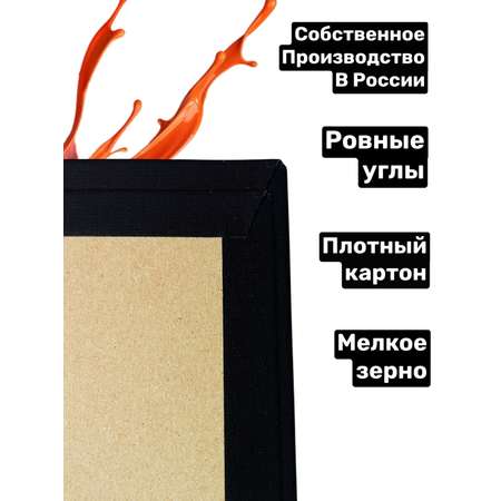 Холст Живопись по номерам на картоне