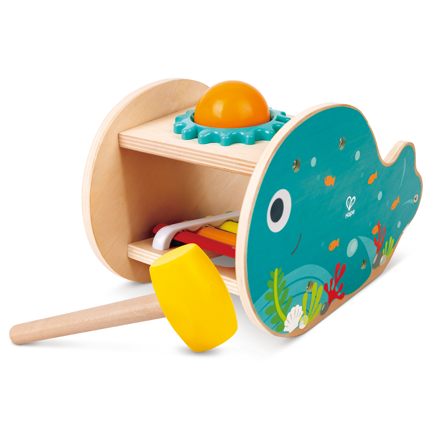 Игрушка музыкальная Hape Китёнок ксилофон - фото 1