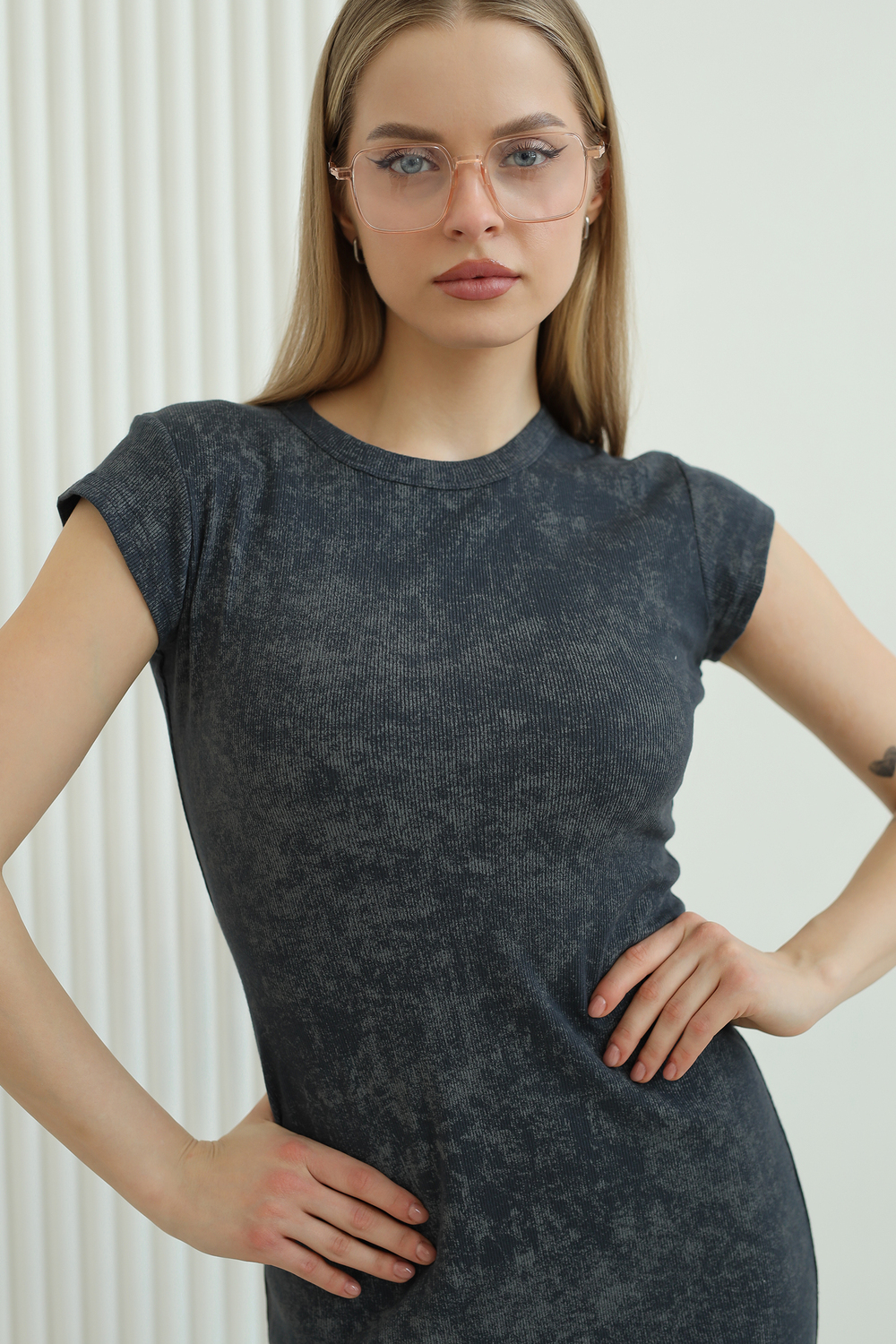 Платье Ifeizion 14503 графит - фото 3