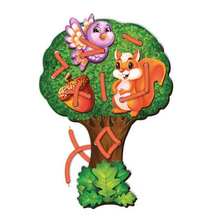 Игрушка PREZENT шнуровка Дерево