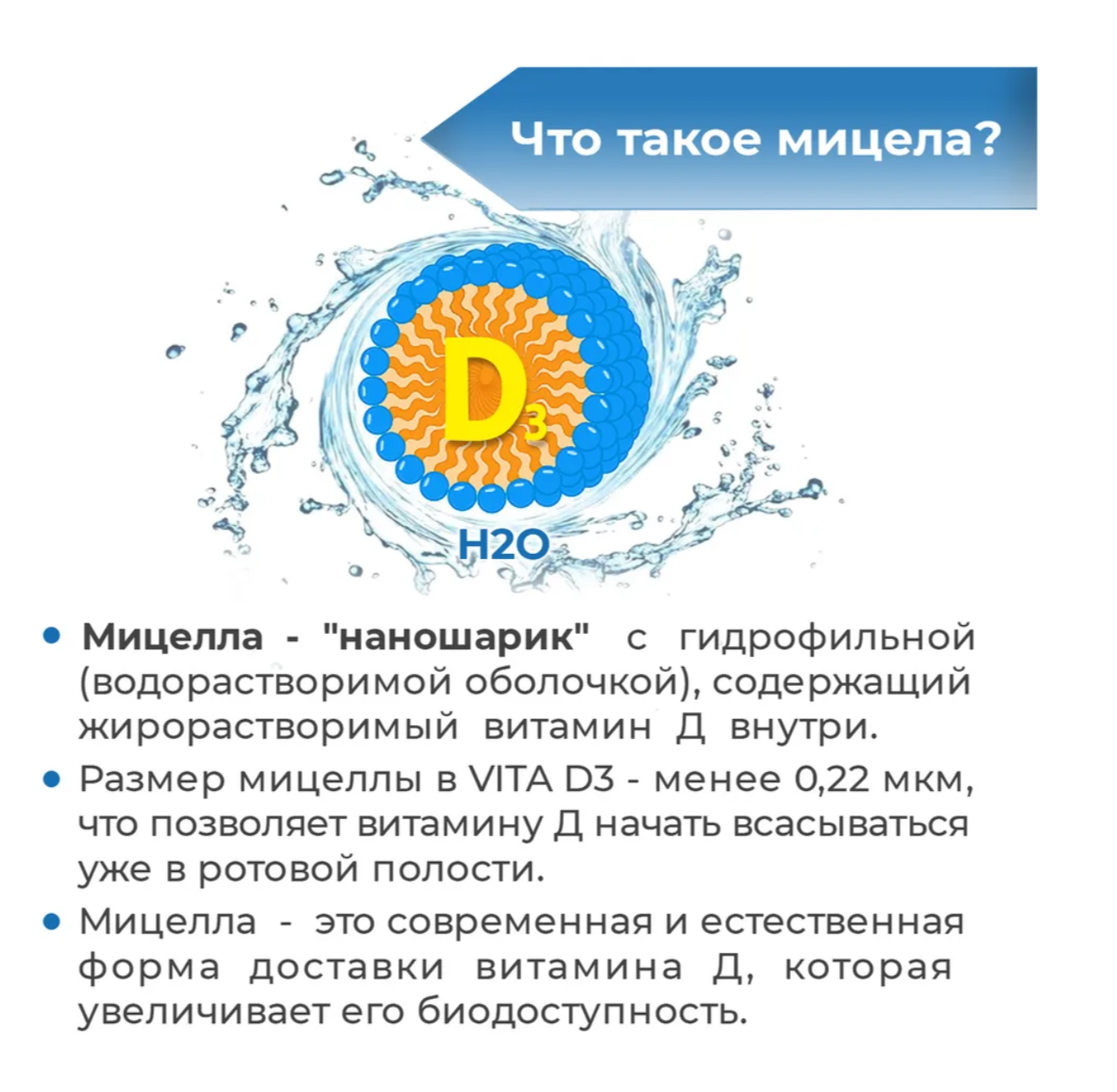 Витамин Д 5000 МЕ в 10 каплях VITA D3 Флакон 30 мл с удобной капельницей-дозатором - фото 3
