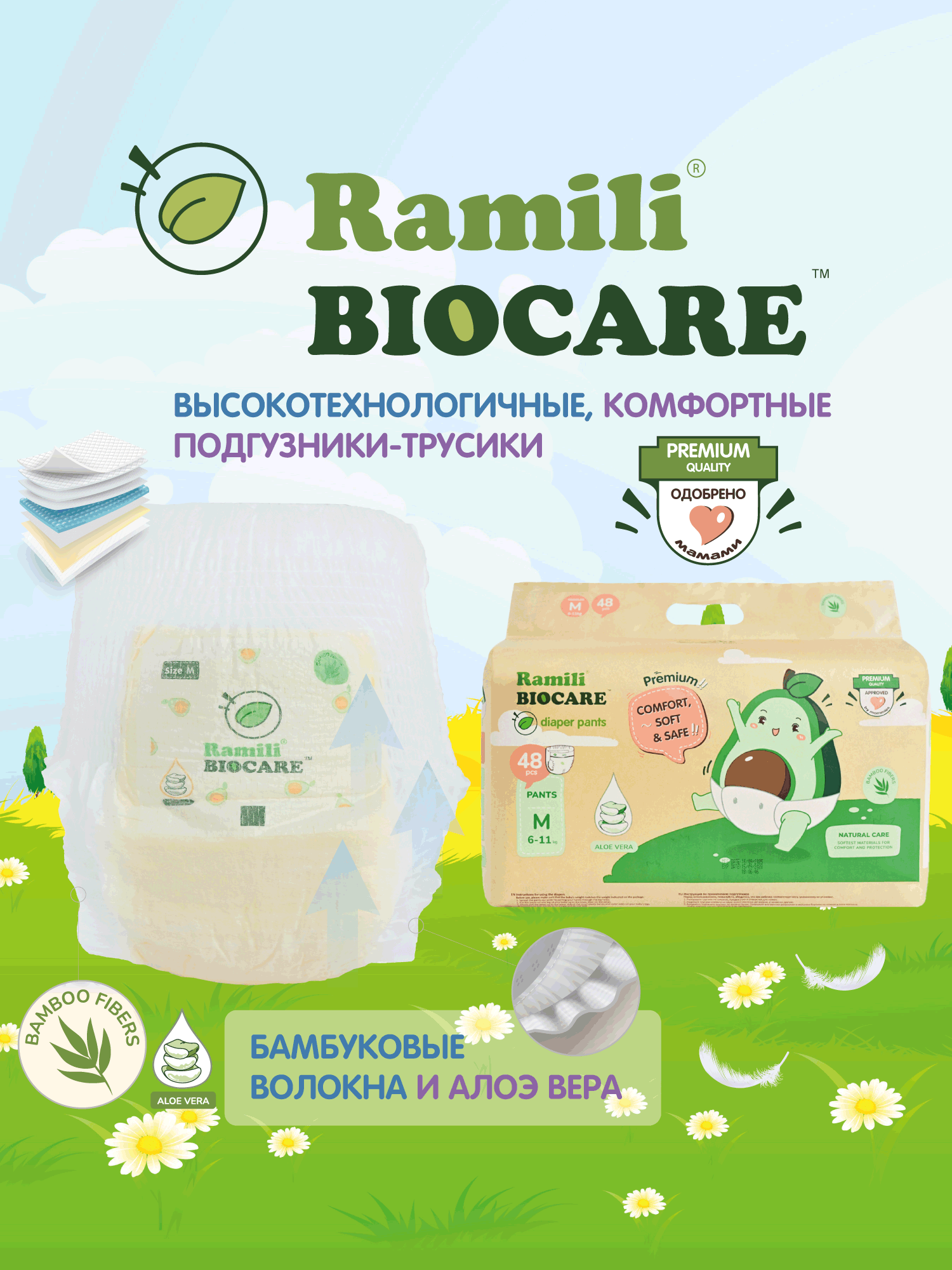 Трусики Ramili Premium M (6-11) 48 шт. - фото 2