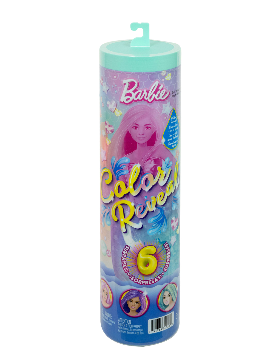 Кукла модельная Barbie Color Reveal Русалочка сюрприз высота 29 см JMW61/JFV58 - фото 3