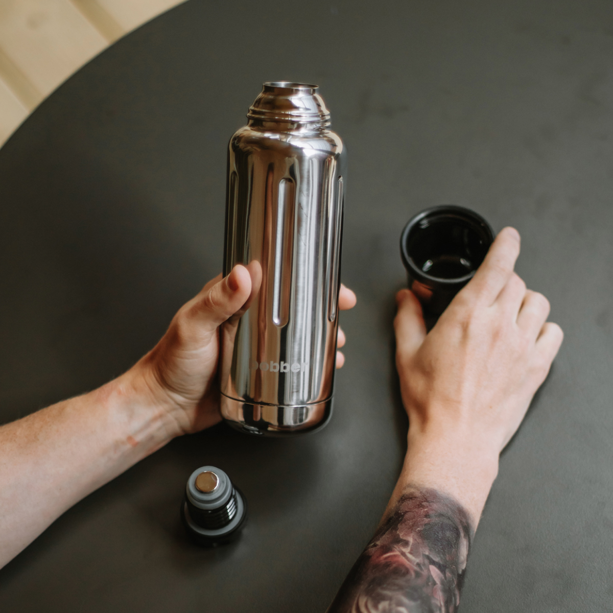 Термос 470 мл для напитков Bobber Flask зеркальный - фото 7
