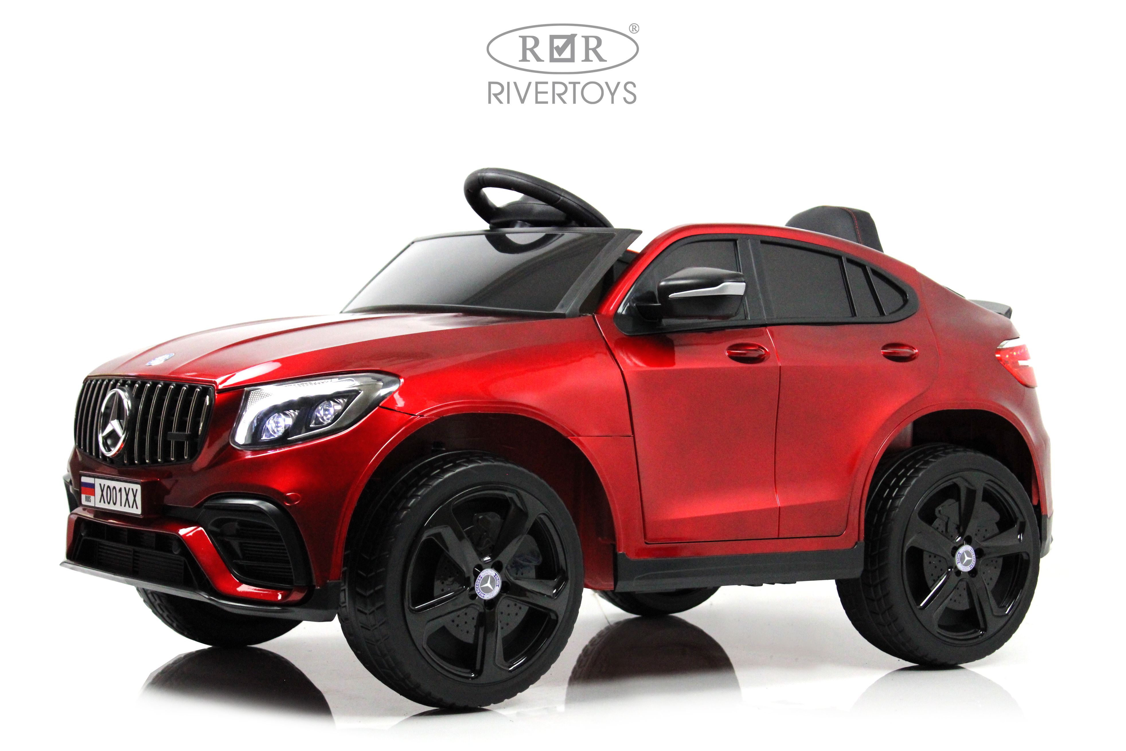 Электромобиль RIVERTOYS Mercedes X001XX-RED-GLANEC С пультом ДУ - фото 10
