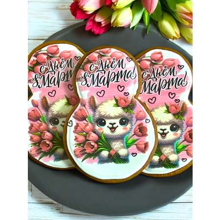 Пряники имбирные Art Sweets 8 марта 3 шт