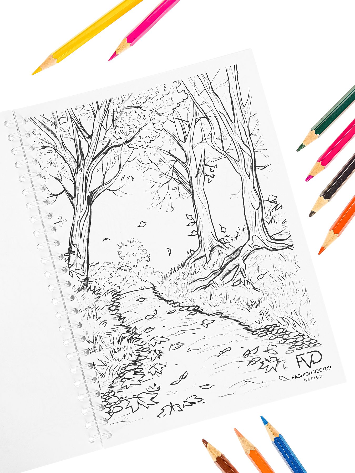 Раскраска Антистресс Fashion Vector Design А5 30 листов Урожай - фото 4