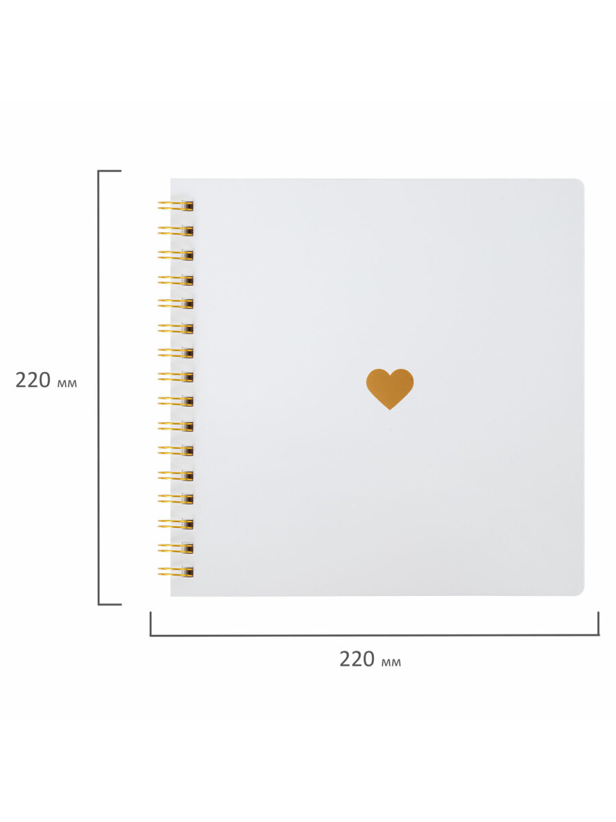 Фотоальбом семейный Brauberg для фото с 20 белыми листами - фото 16