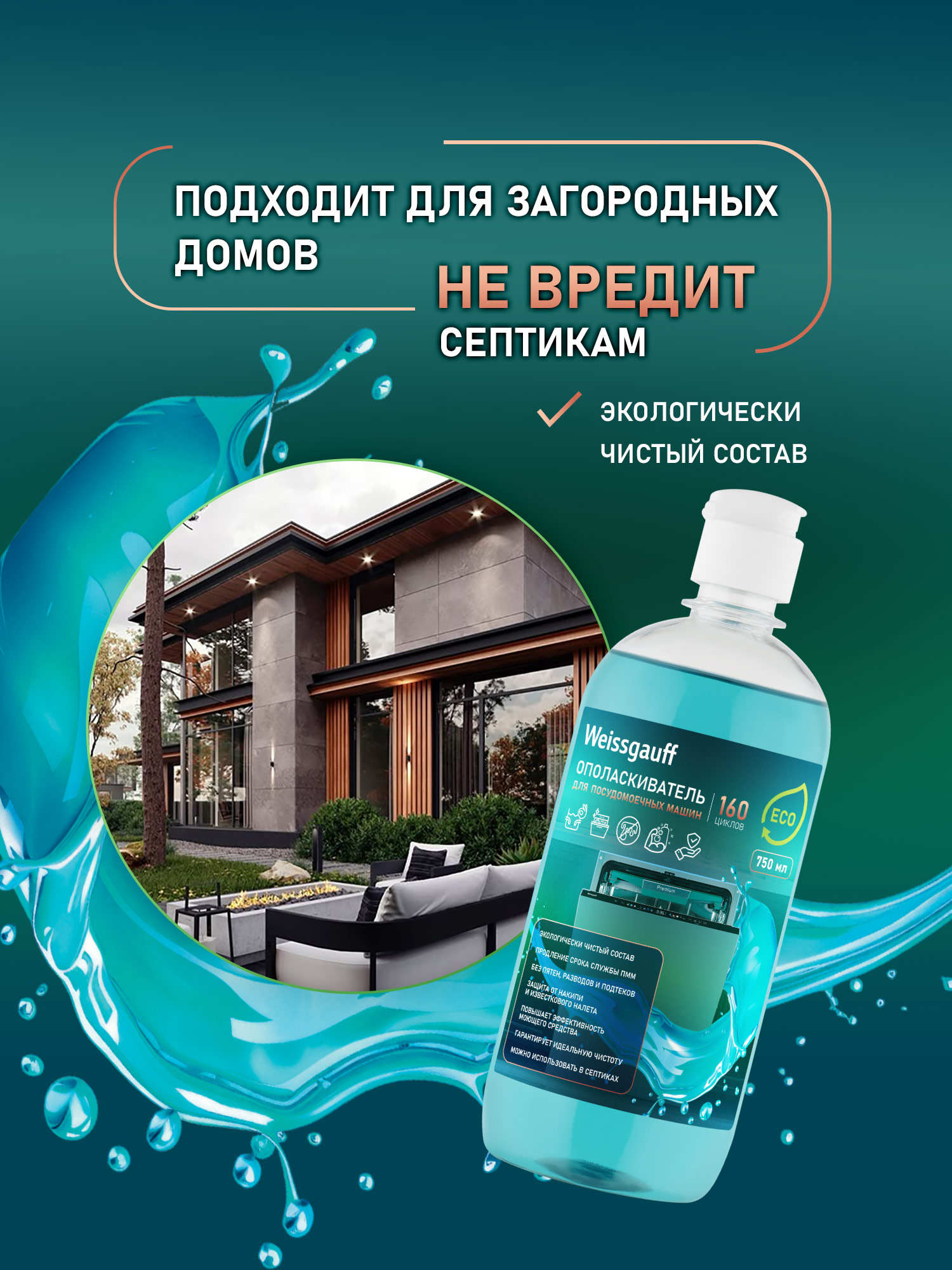 Средство для ухода за посудомоечной машиной WEISSGAUFF - фото 3