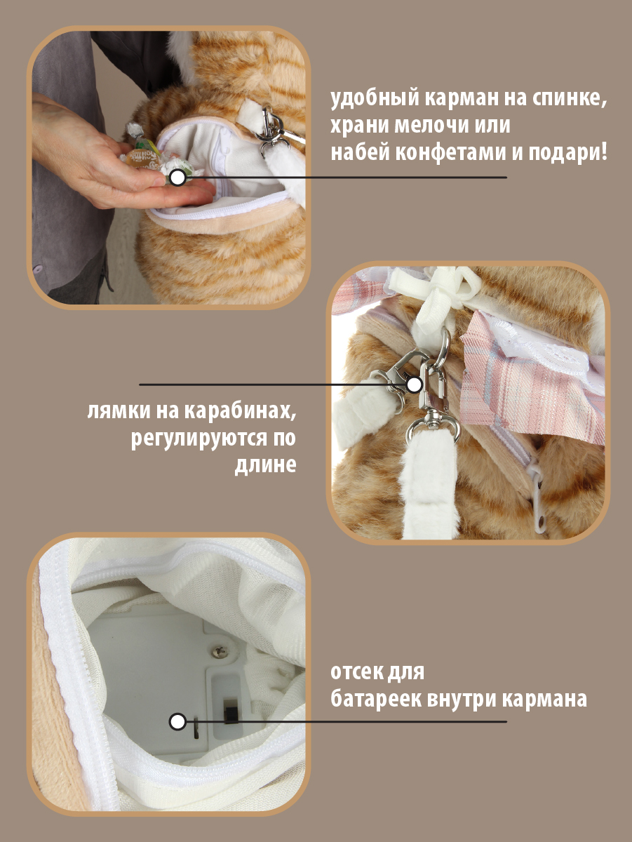 Мягкая игрушка Veld Co котик - фото 11