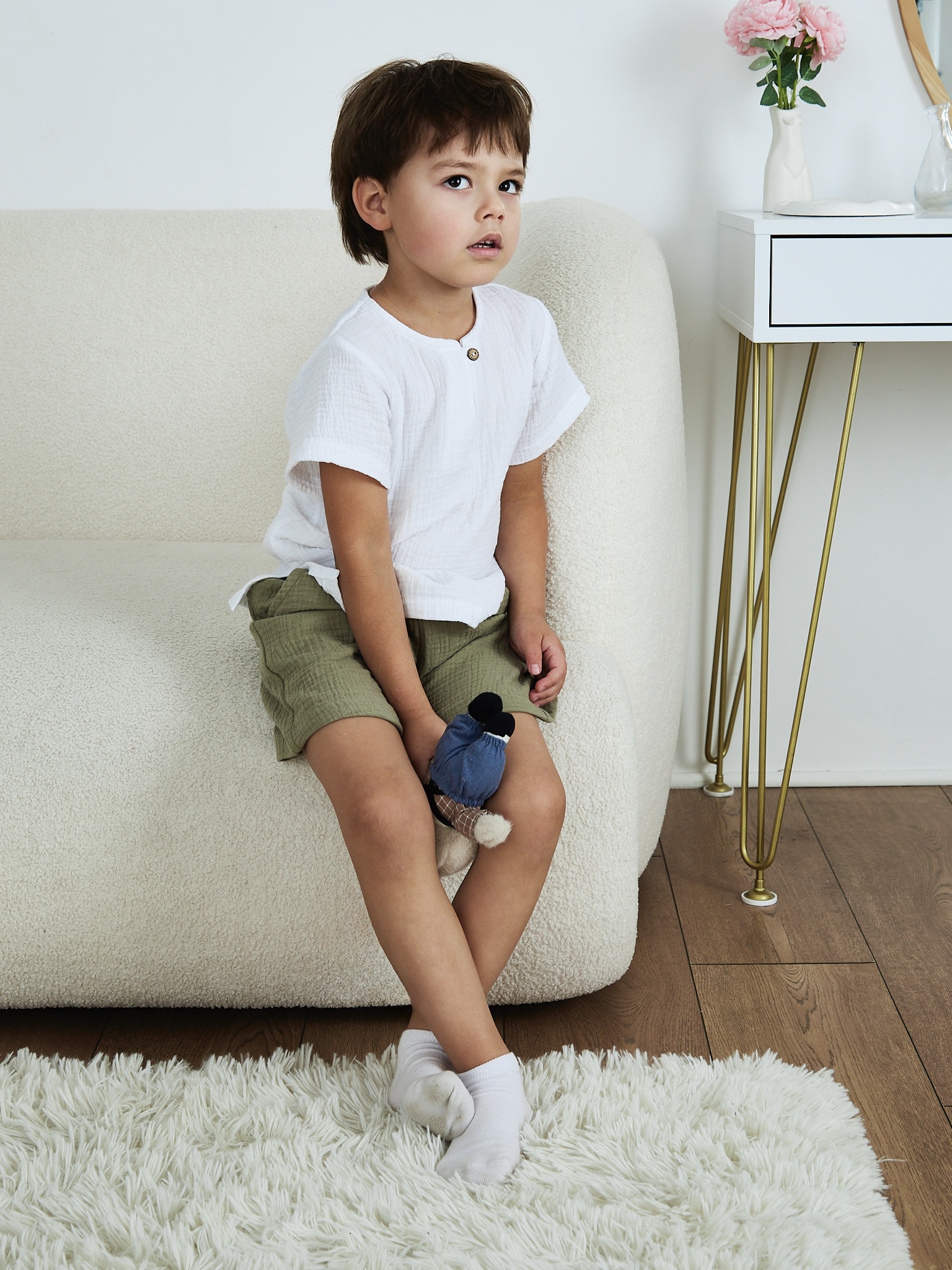 Шорты MOUN Шорты_муслин_хаки - фото 20