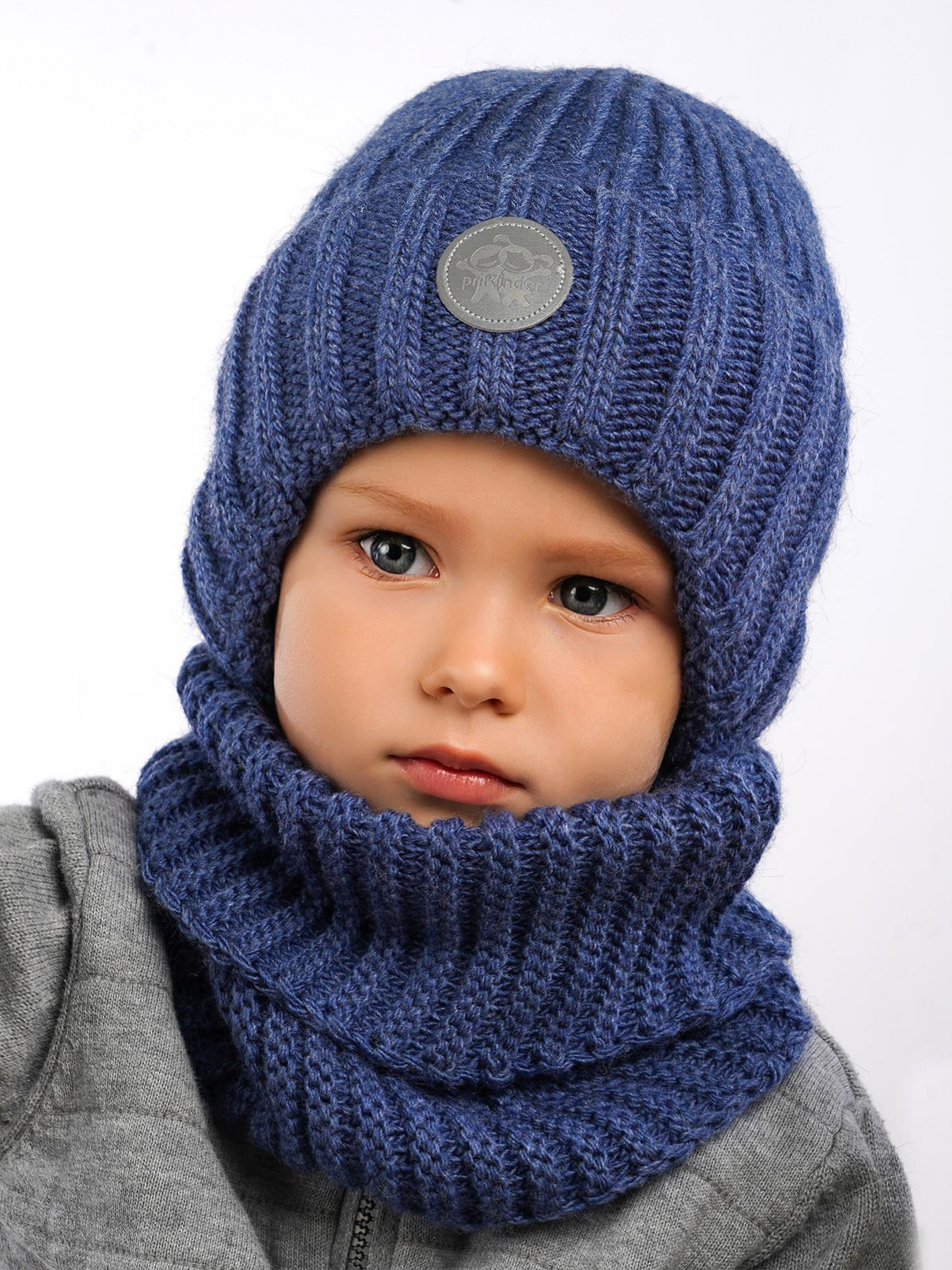 Шапка и снуд ПриКиндер U-W_234170 Цвет: Джинса - фото 13
