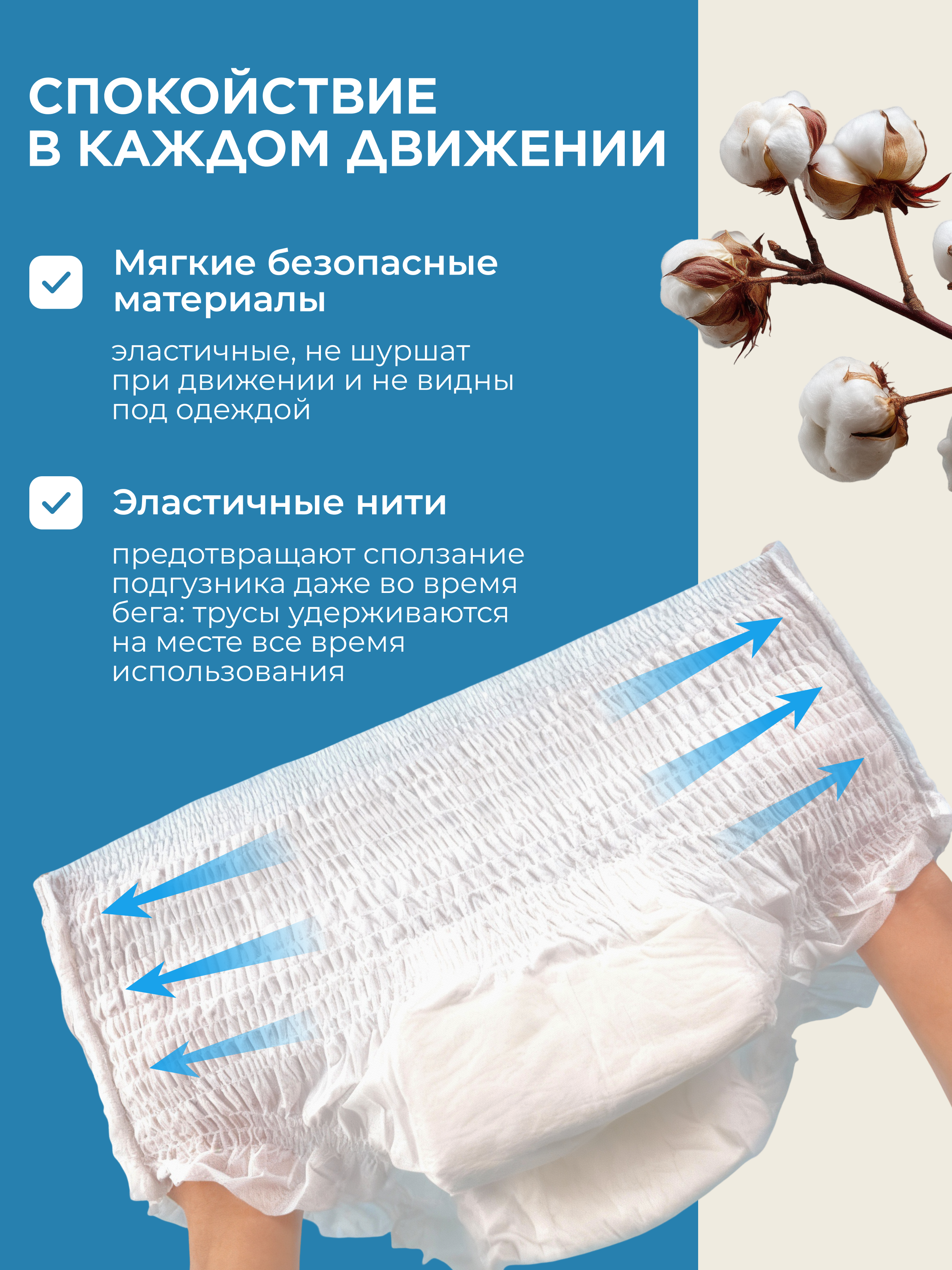Подгузники для взрослых Dr.DINNO M 30 шт. - фото 7