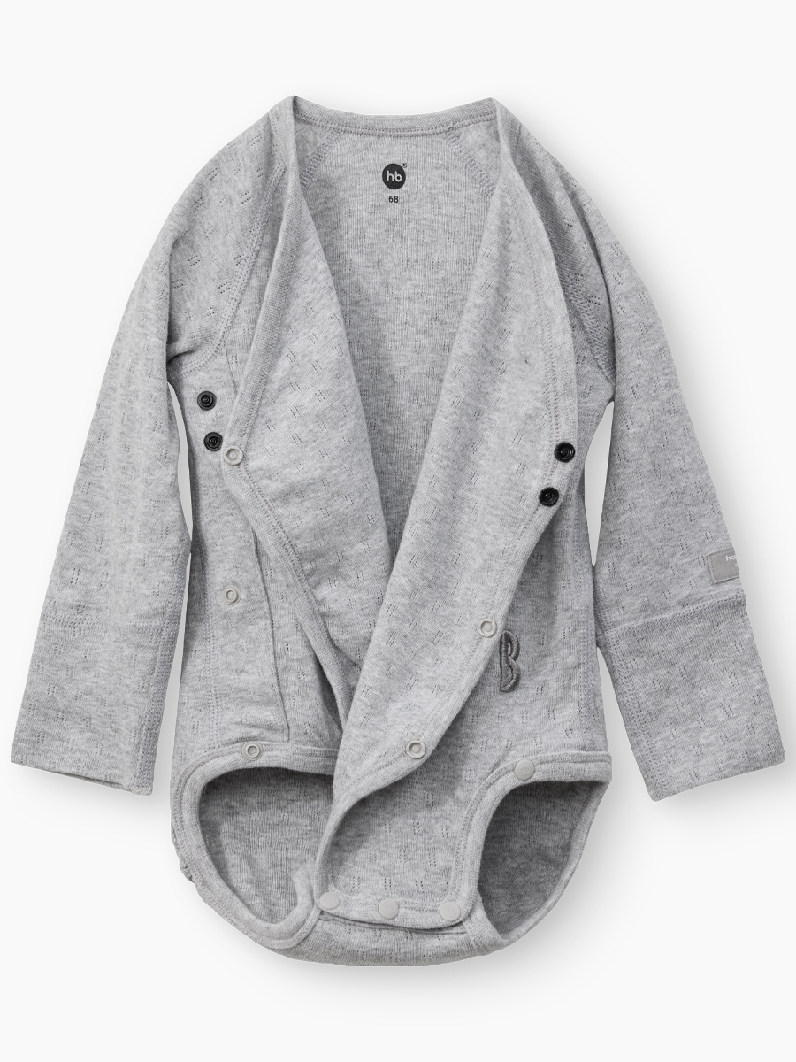 Боди 2 шт Happy Baby 90166-0_grey black - фото 6