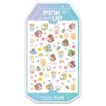 Наклейки для ногтей Pink Up fun переводные тон 84