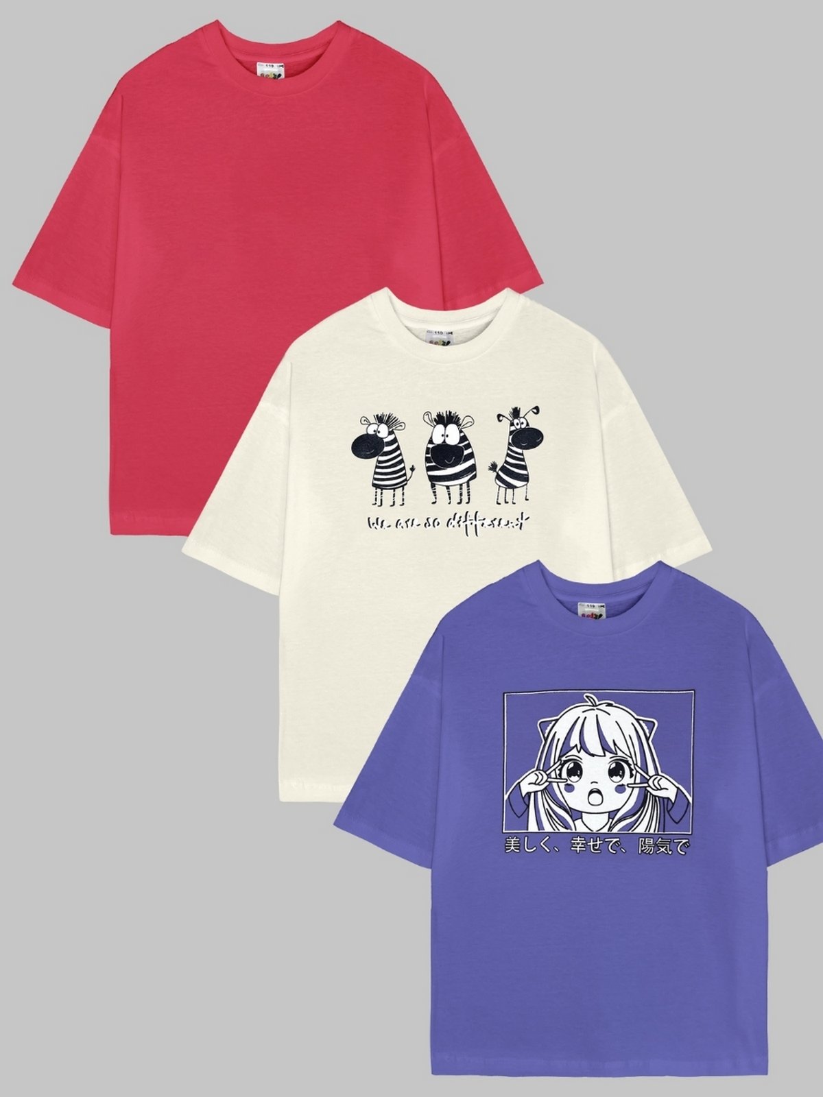 Футболка 3 шт Lets Go 4503_мультицвет - фото 1