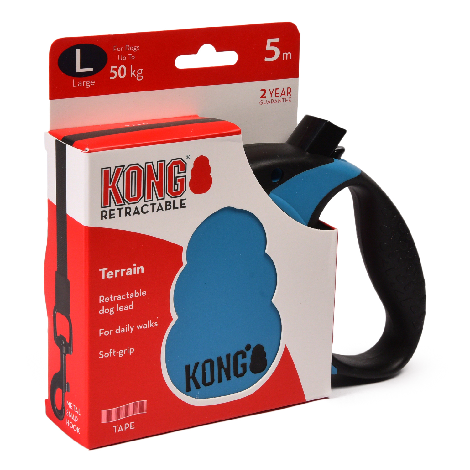 Рулетка KONG Terrain синяя лента 5м до 50кг - фото 2