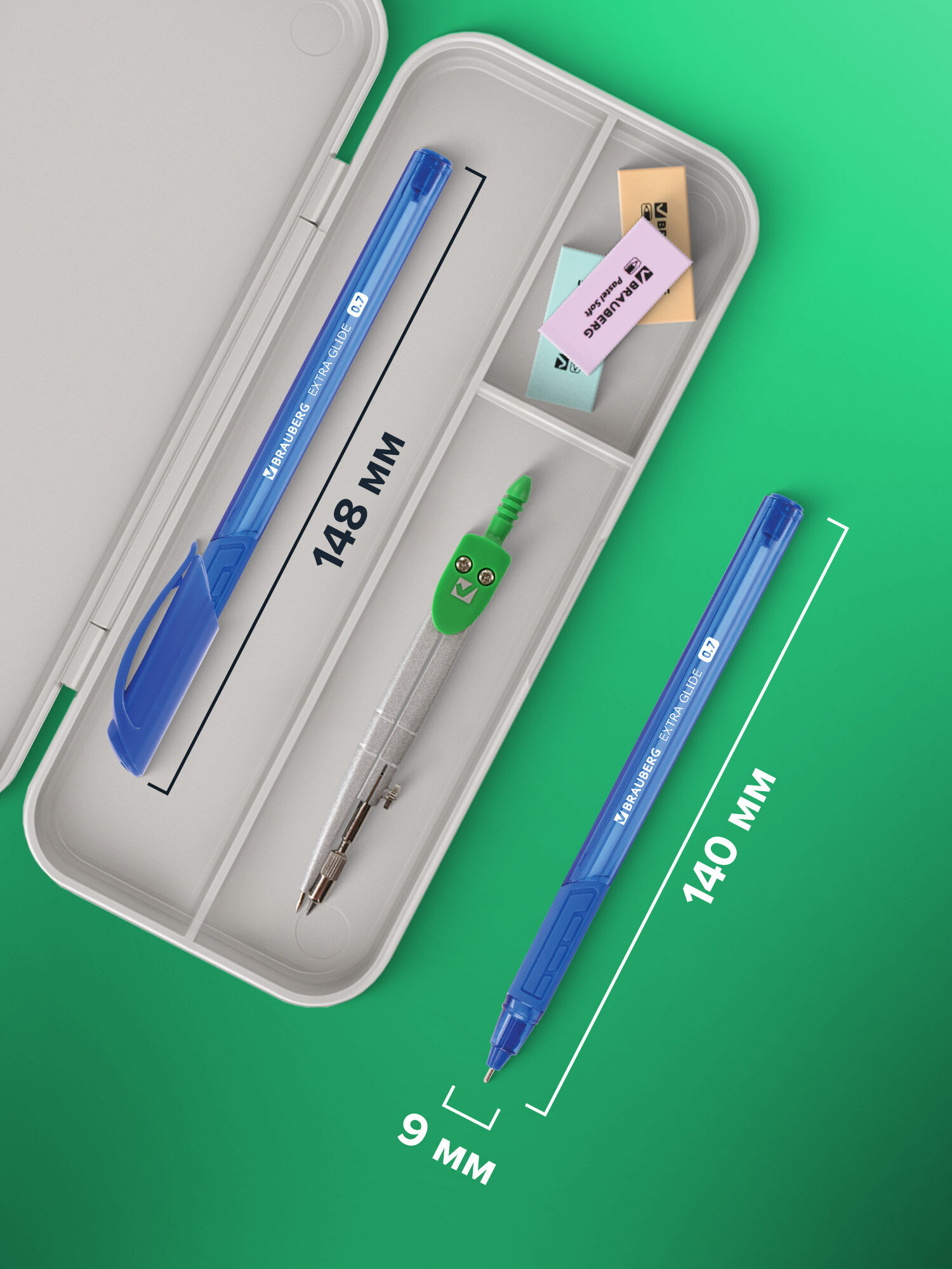 Ручка шариковая Brauberg 12 шт. - фото 4