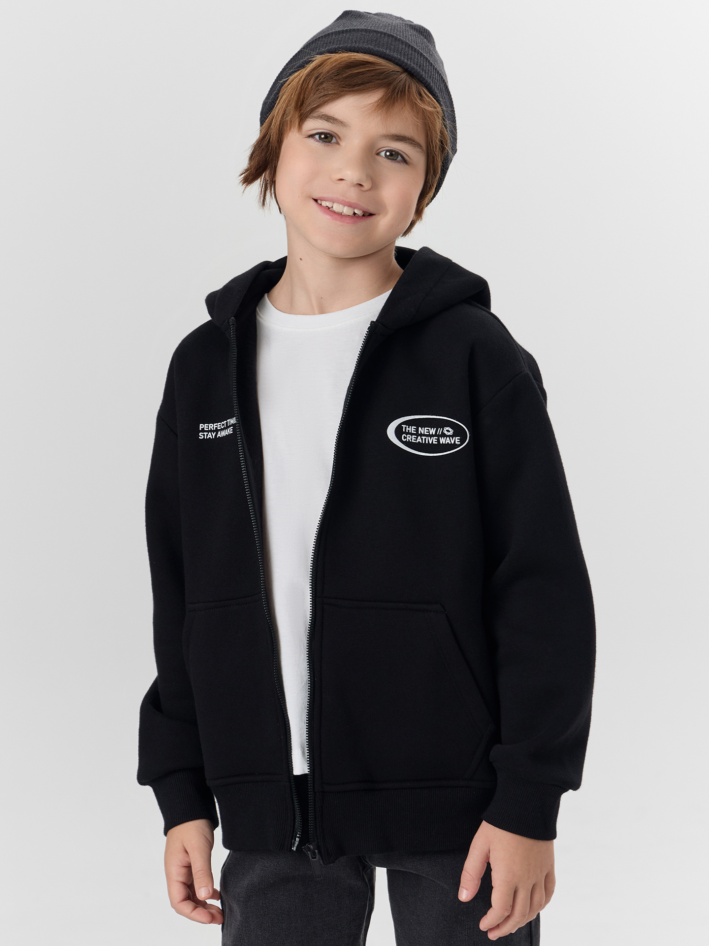 Толстовка Mark Formelle (Марк Формэль) 363332/1/черный +печать3 - фото 1