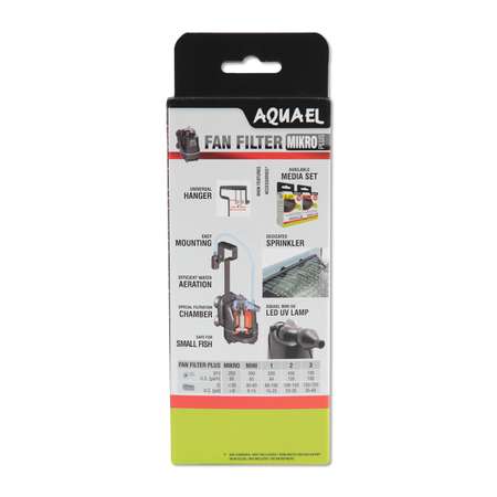 Фильтр для аквариумов AQUAEL Fan Filter Mikro plus внутренний 107621