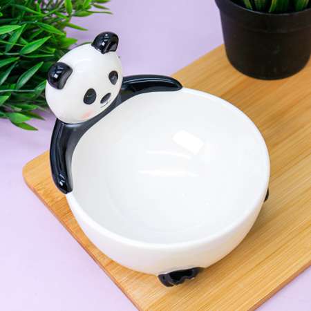 Тарелка керамическая iLikeGift Panda bowl глубокая