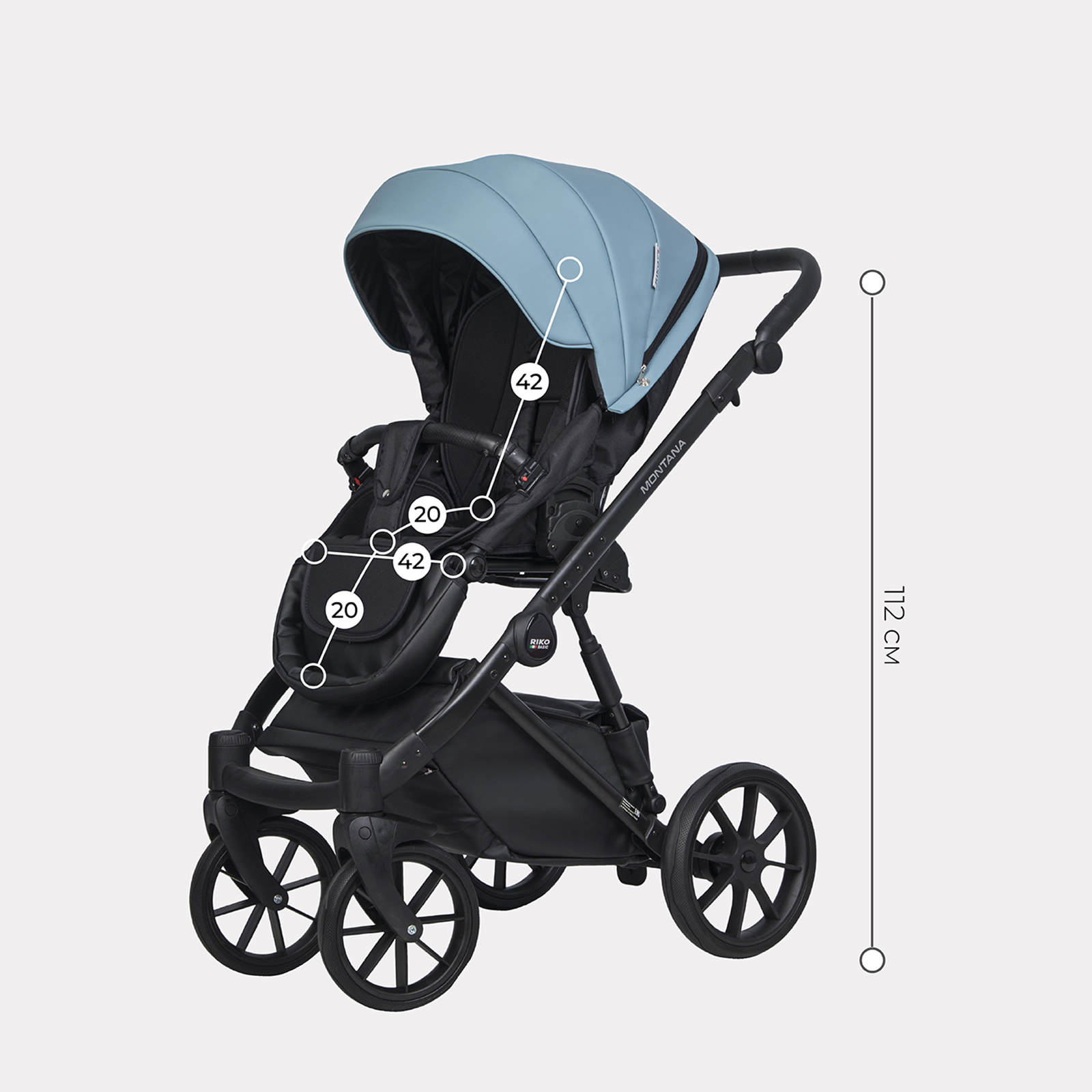 Коляска 3в1 Riko Basic Montana Ecco - фото 5