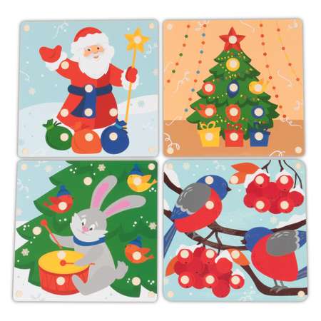 Мозаика Raduga Kids Карточки Новогодние