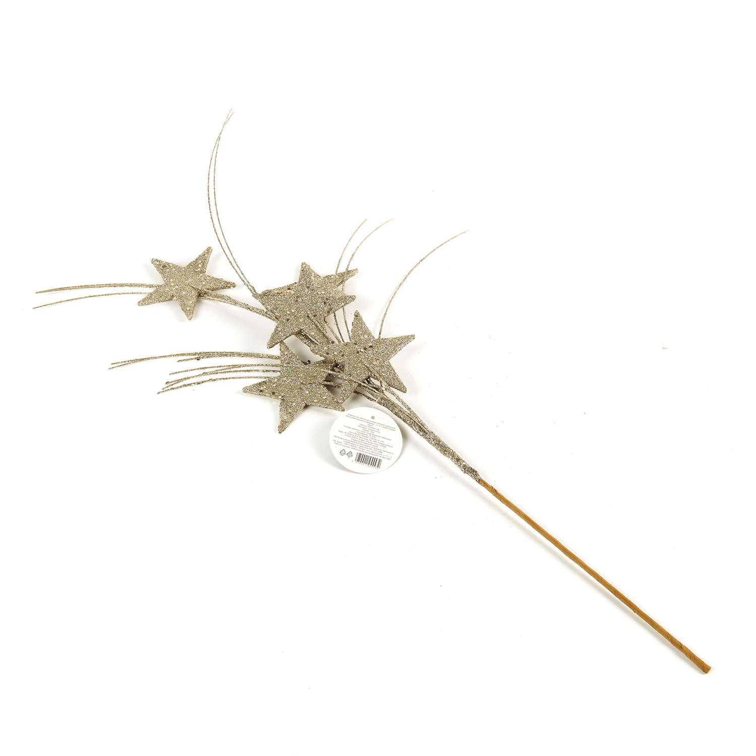 Ветка декоративная ё со звёздами в ассортименте - фото 3