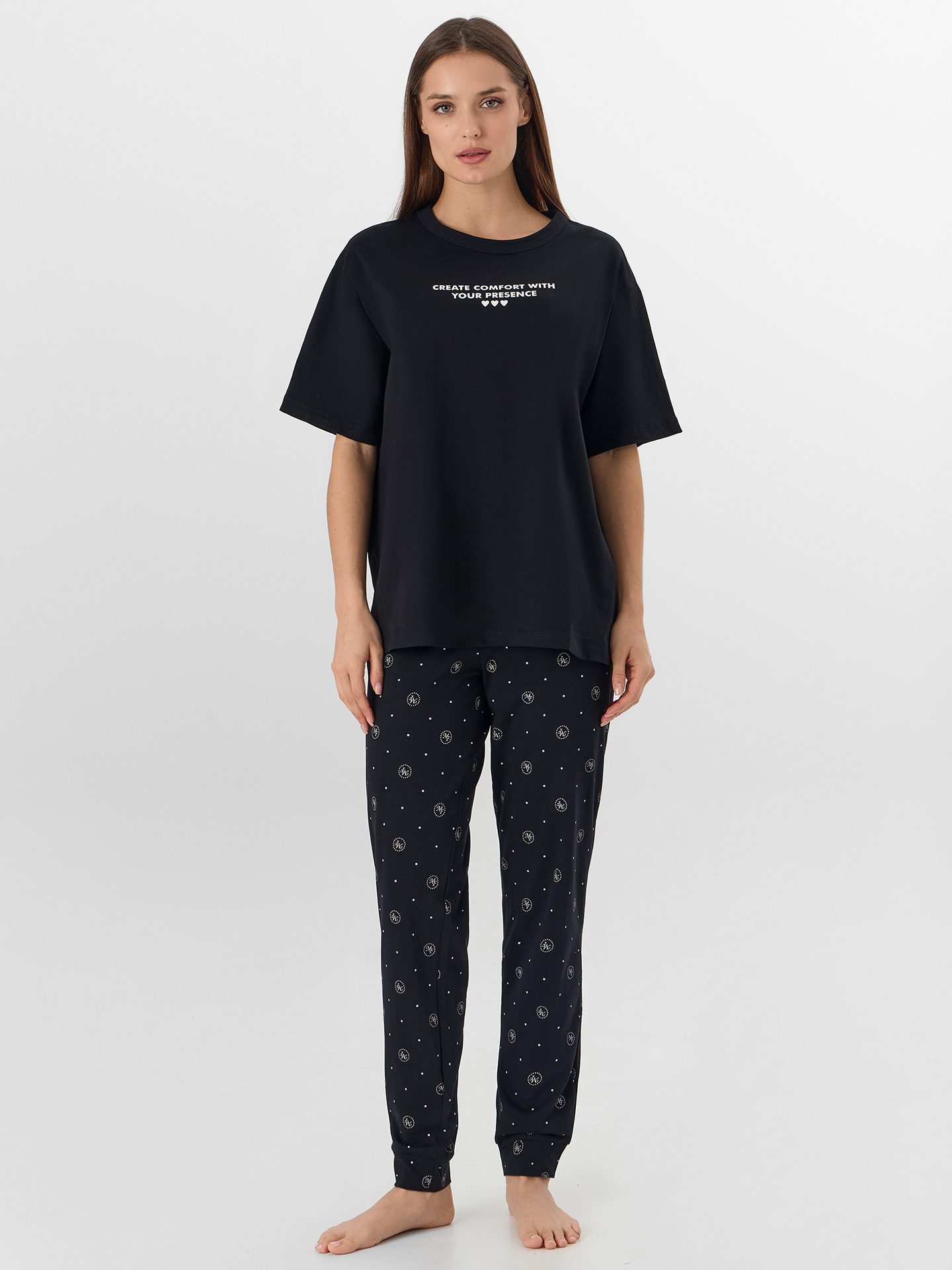 Пижама Mark Formelle (Марк Формэль) 592440/черный +MF на черном - фото 1