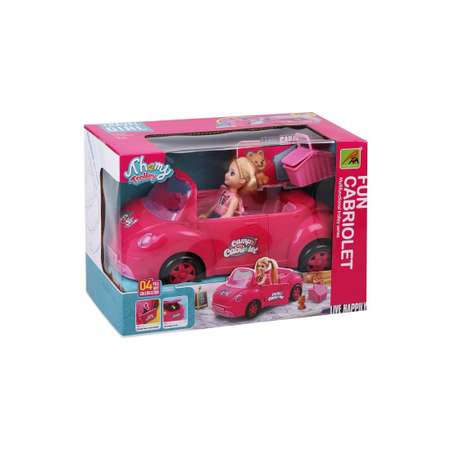 Игровой набор Наша Игрушка машинки розовый