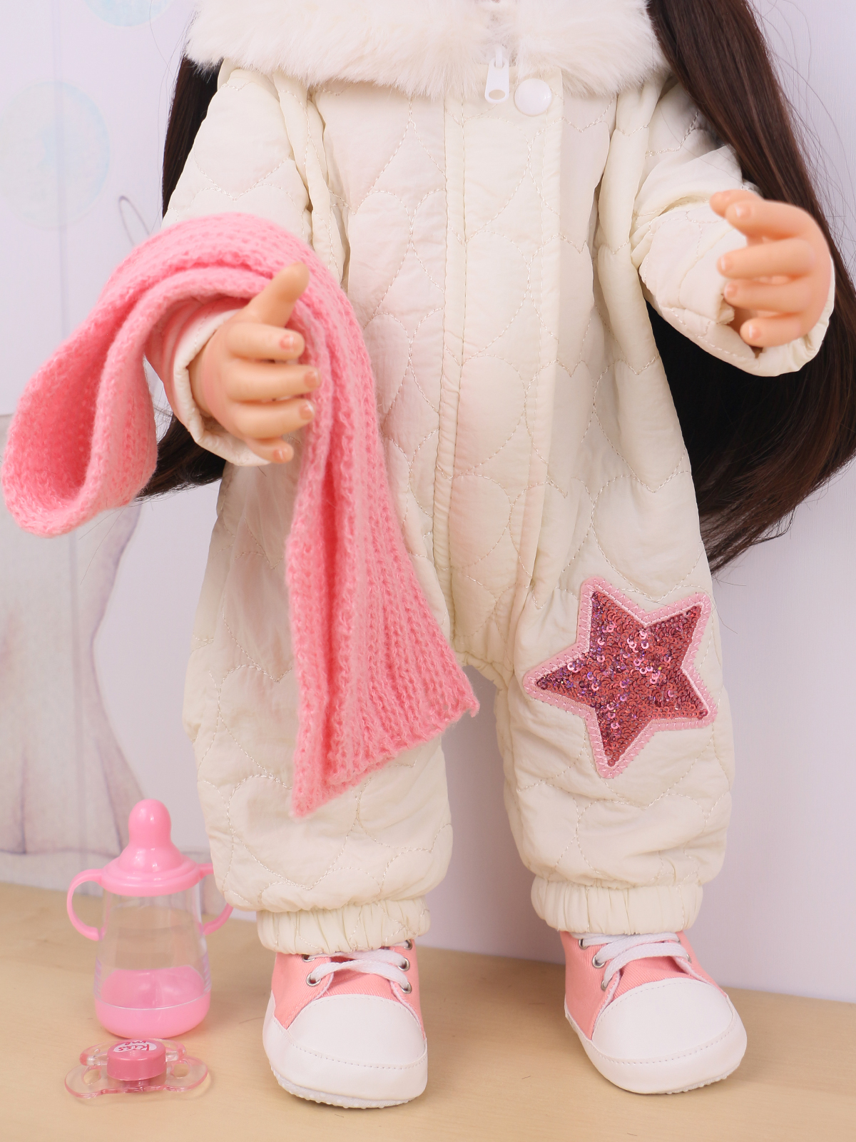 Кукла классическая QA BABY Реборн большая девочка Эстель высота 55 см KD22917B - фото 20