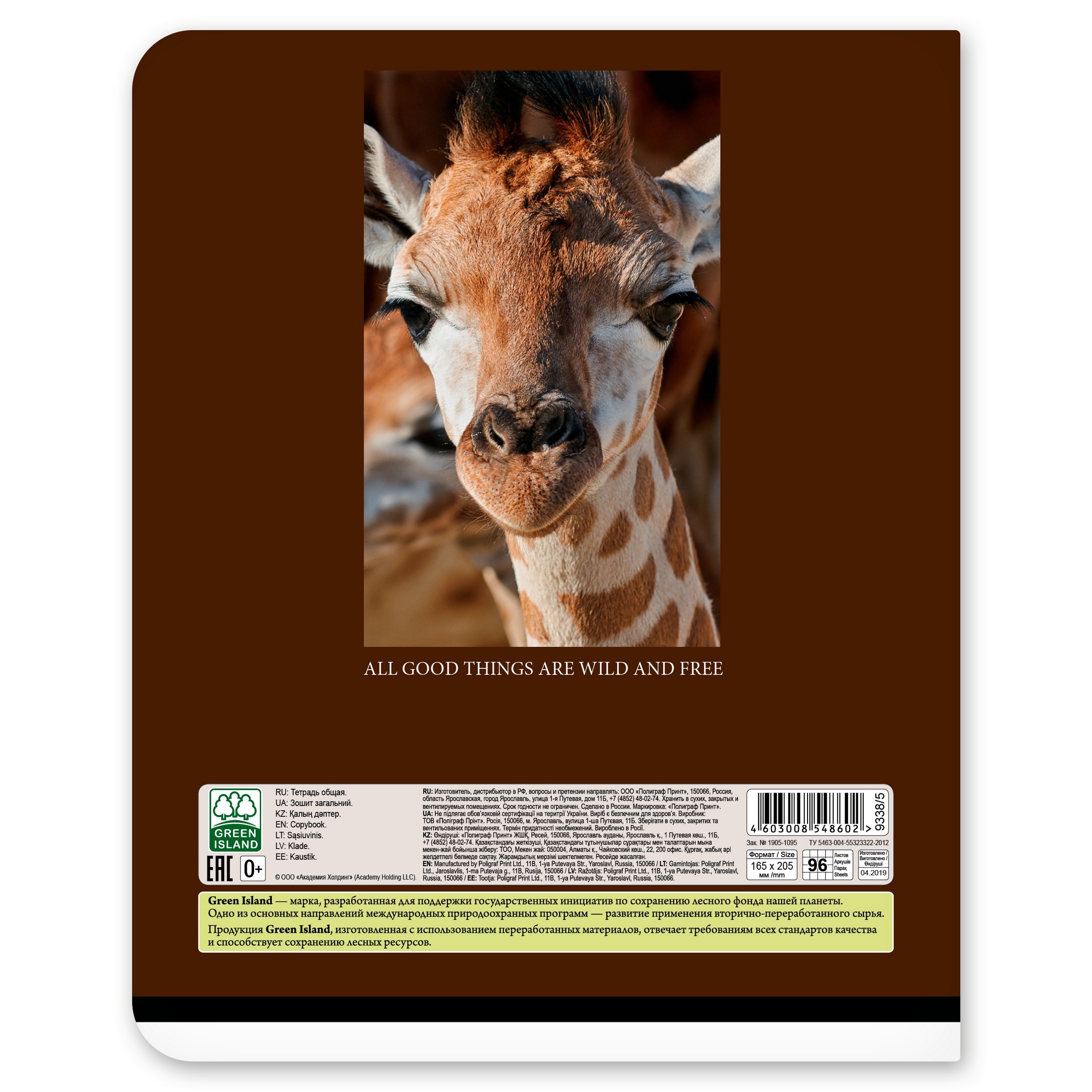 Общая тетрадь Полиграф Принт клетка 96 лист. в ассортименте - фото 3