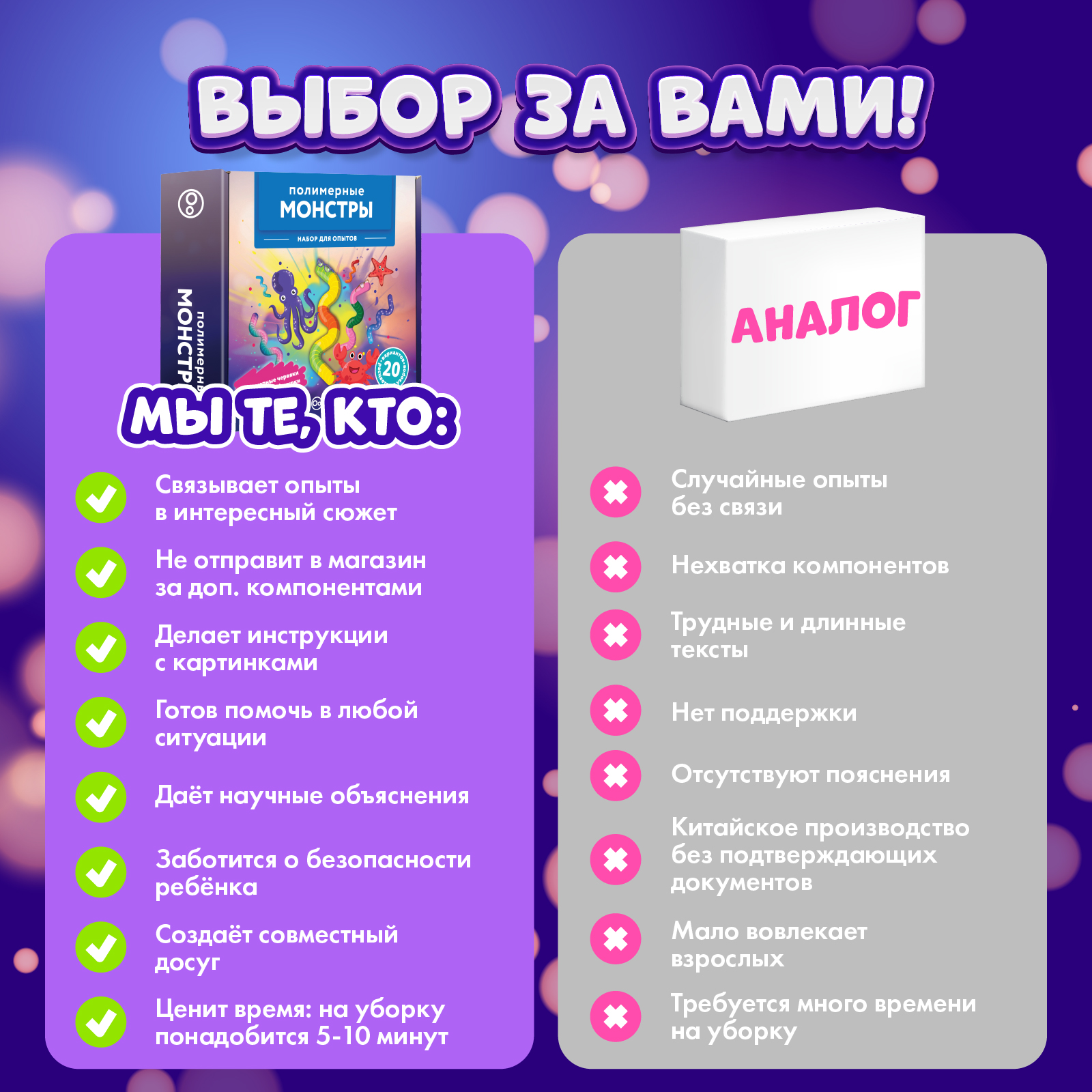 Набор для опытов WOW! HOW? Полимерные монстры - фото 9