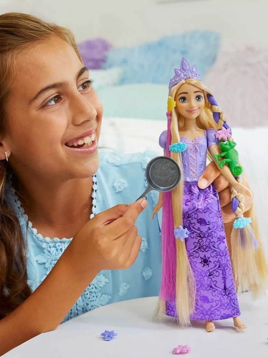 Кукла модельная Disney Princess Принцесса Рапунцель высота 26 см HLW18 - фото 4