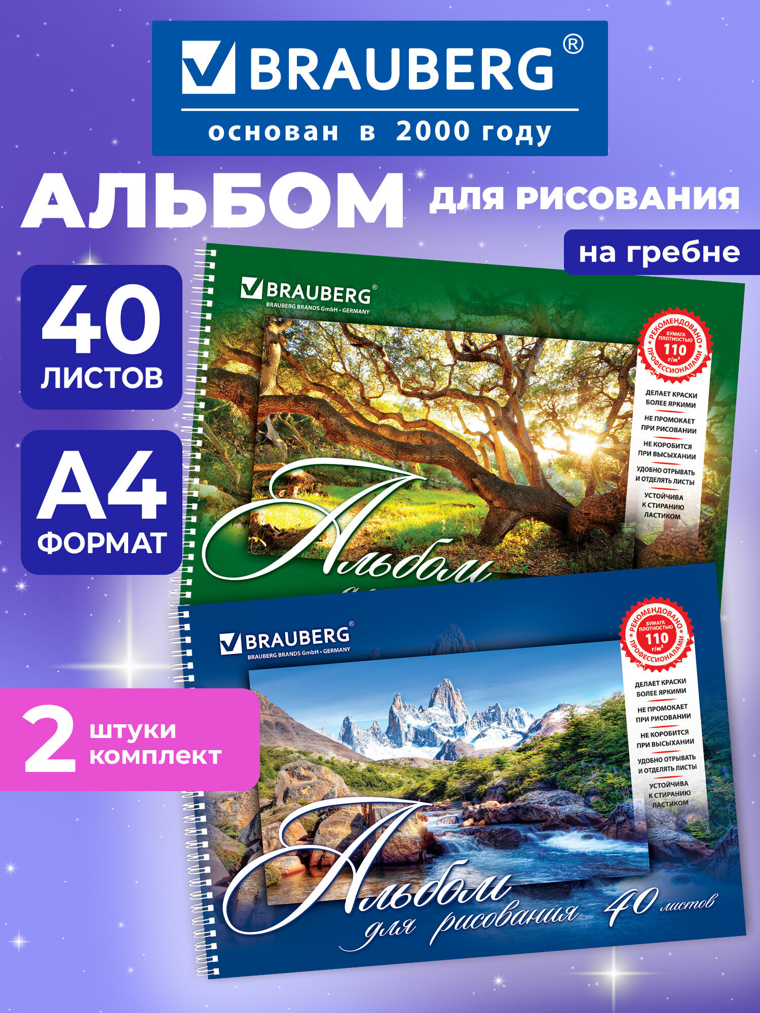 Альбом Brauberg А4 2 шт. - фото 1