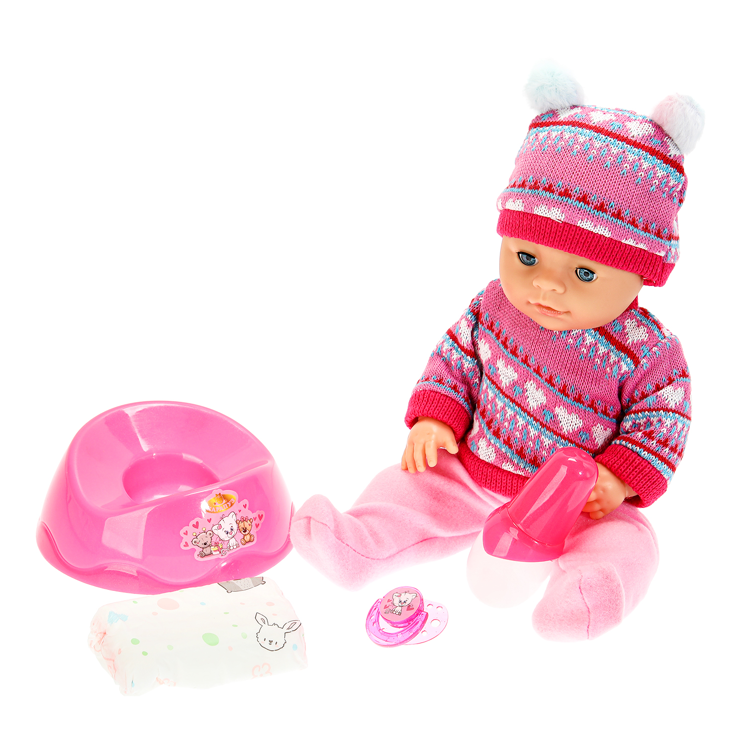 Кукла пупс Карапуз высота 40 см 381744 - фото 2