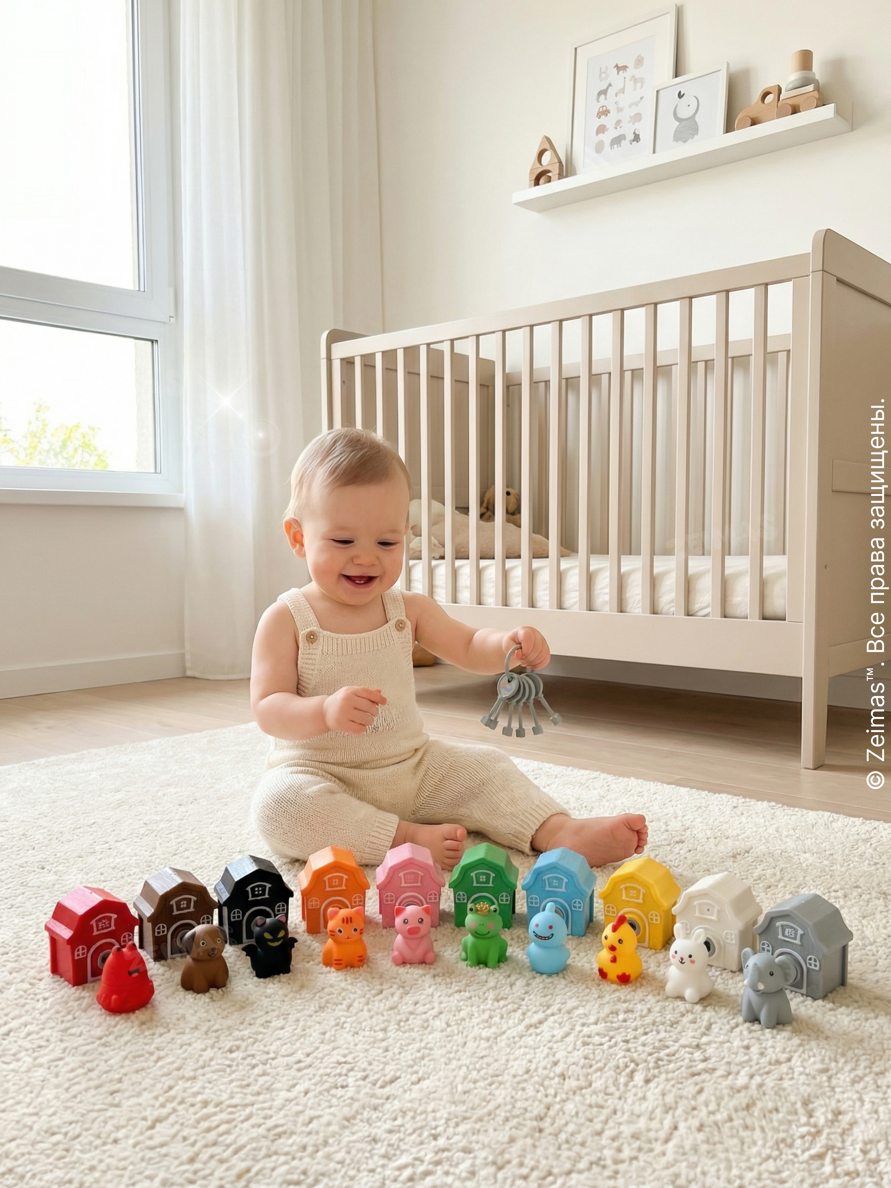 Игрушка Zeimas сортер Домики и животные в ассортименте - фото 2