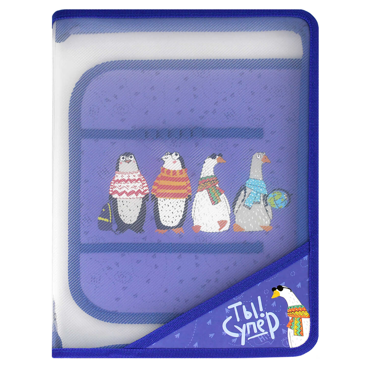 Папка для тетрадей Феникс + Пингвины и гуси А4 - фото 1